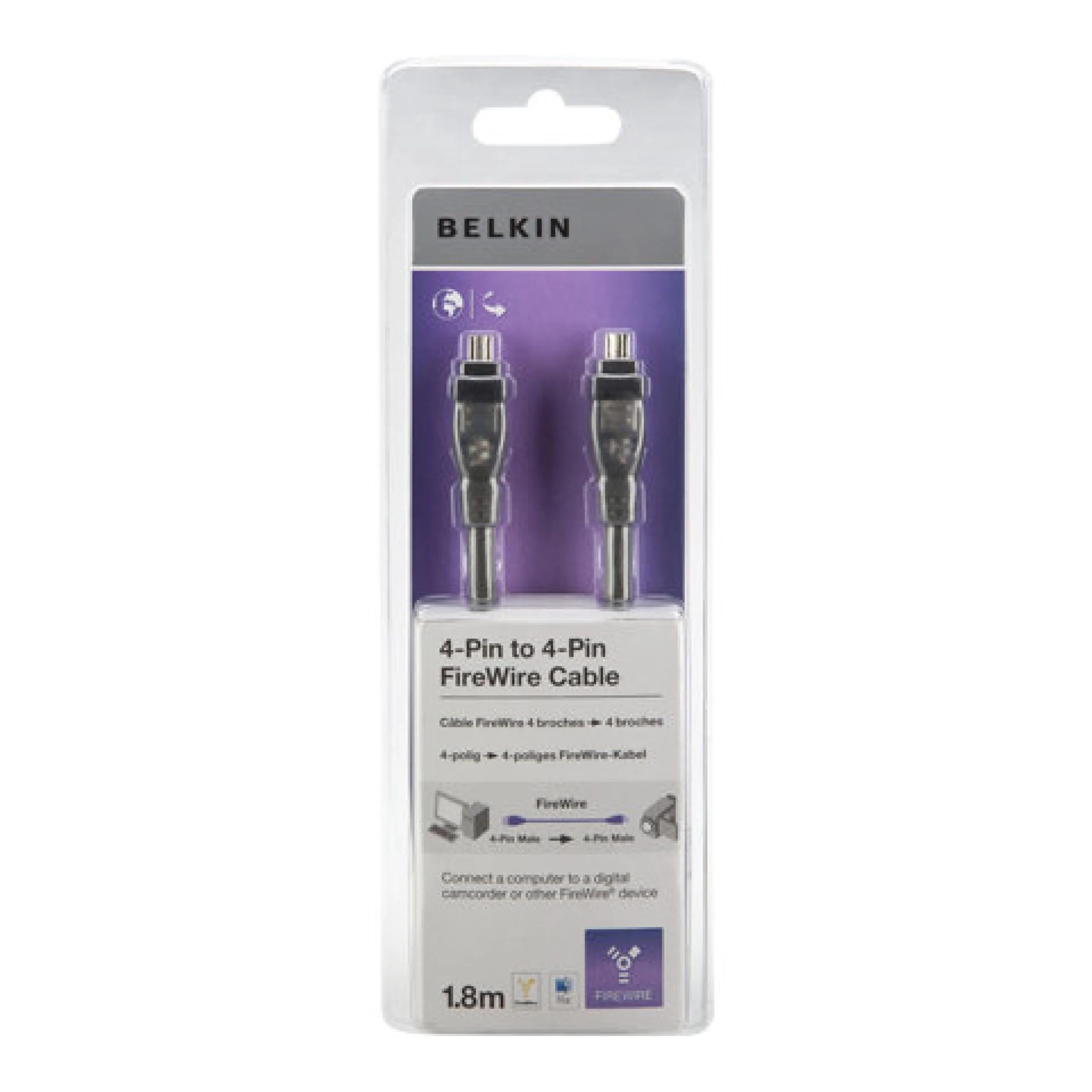 Belkin 4-Pin to 4-Pin FireWire Cable - 1.8m