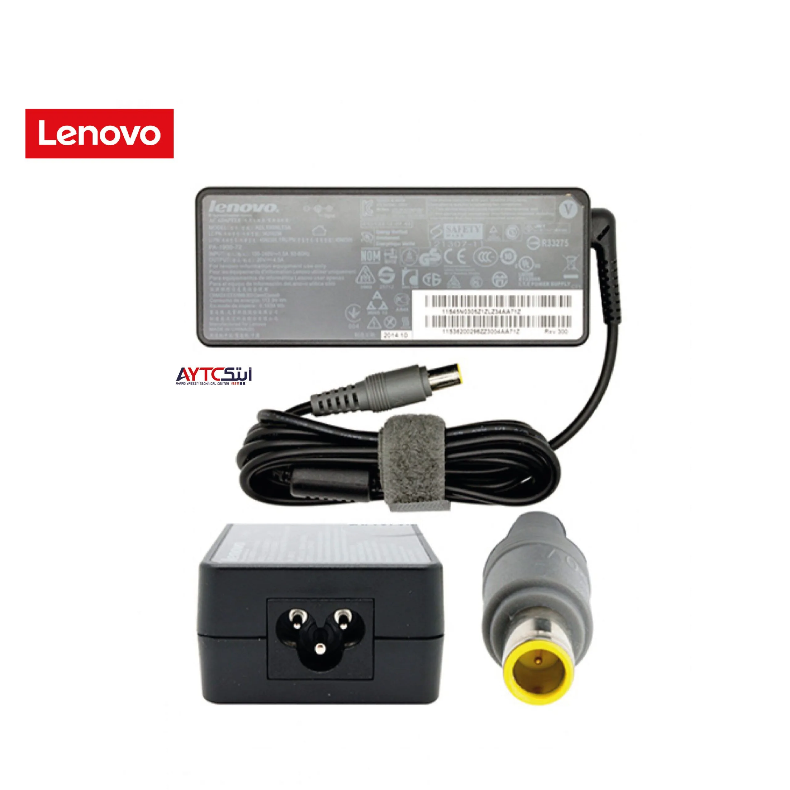 شاحن لابتوب Lenovo أصلي قدرة 90 واط 20 فولت - 4.5 أمبير