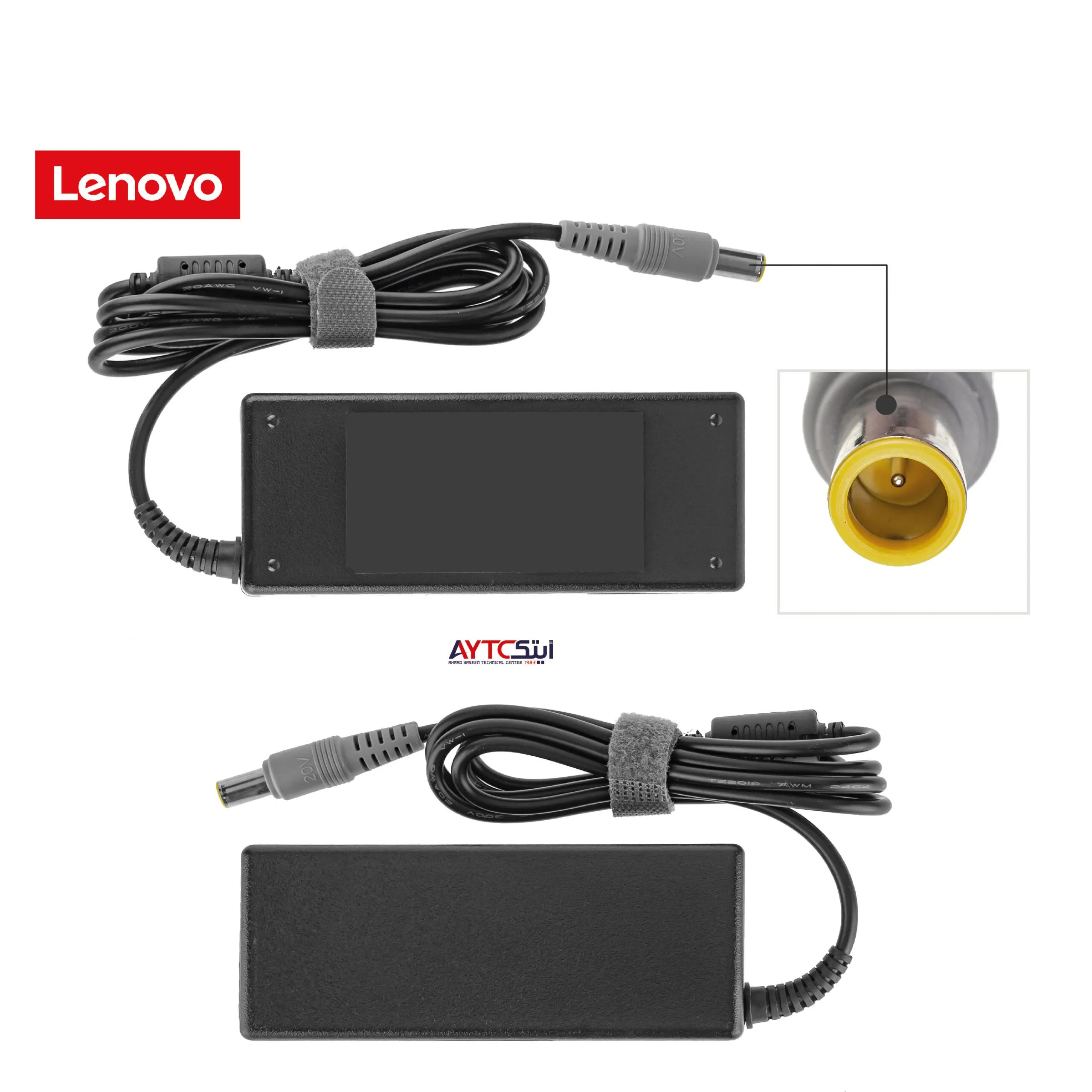 شاحن لابتوب Lenovo أصلي قدرة 90 واط 20 فولت - 4.5 أمبير