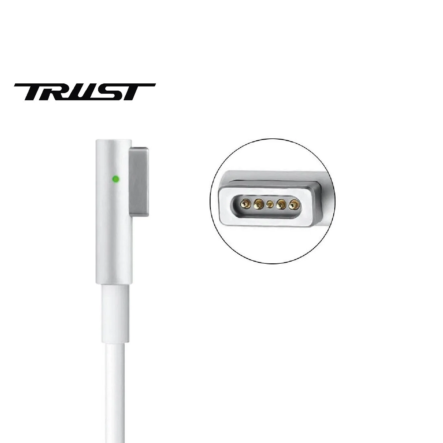 شاحن MacBook متوافق من Trust بموصل MagSafe 1 قدرة 60 واط - A1344