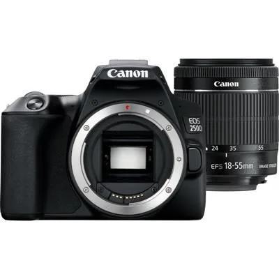 كاميرا Canon EOS 250D بدقة 24.1 ميجابكسل مع عدسة EF-S 18-55mm f/3.5-5.6 III
