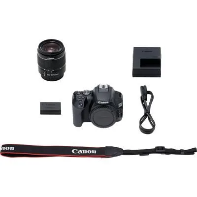 كاميرا Canon EOS 250D بدقة 24.1 ميجابكسل مع عدسة EF-S 18-55mm f/3.5-5.6 III