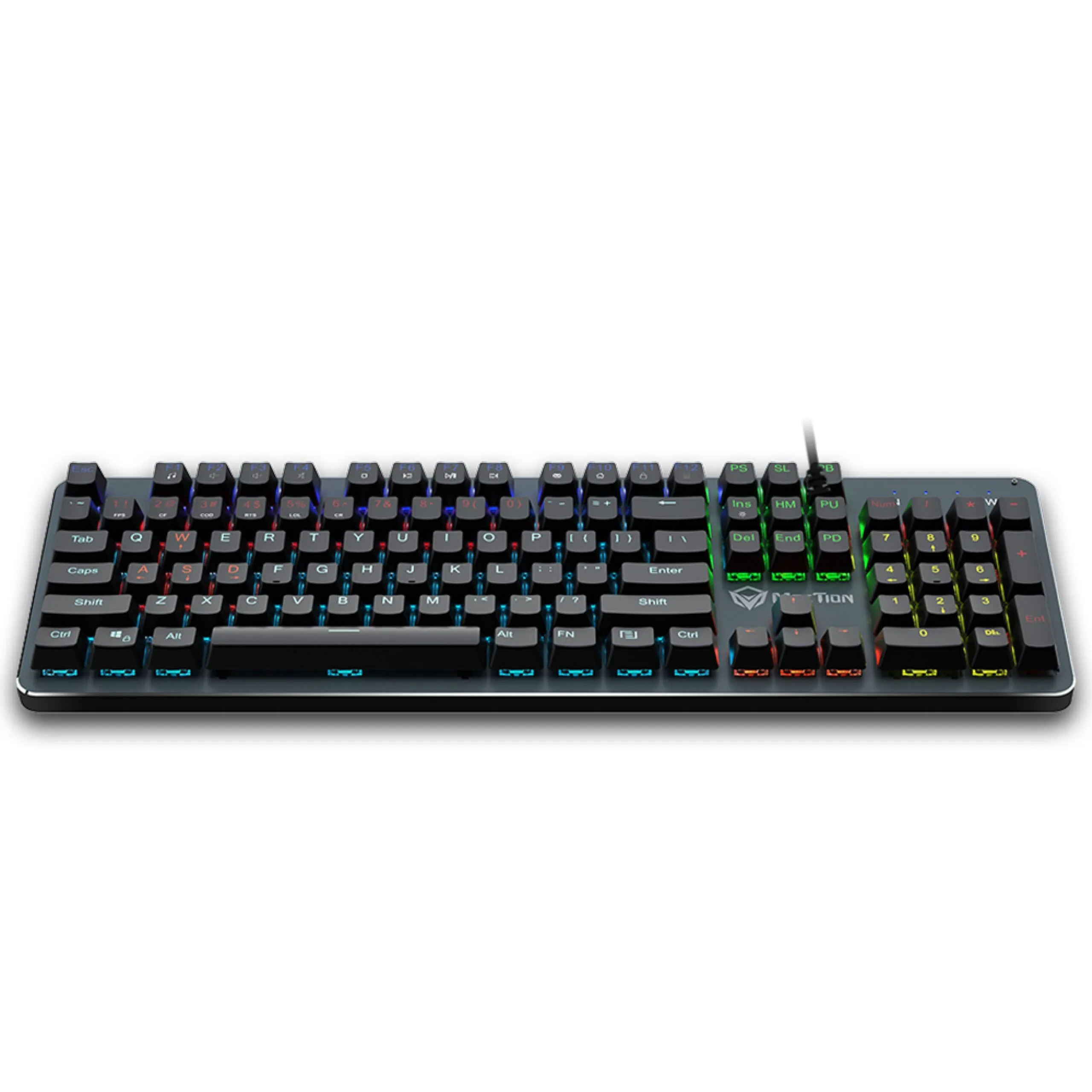 كيبورد ميكانيكي Meetion MK007 PRO بمفاتيح قابلة للتبديل وإضاءة RGB