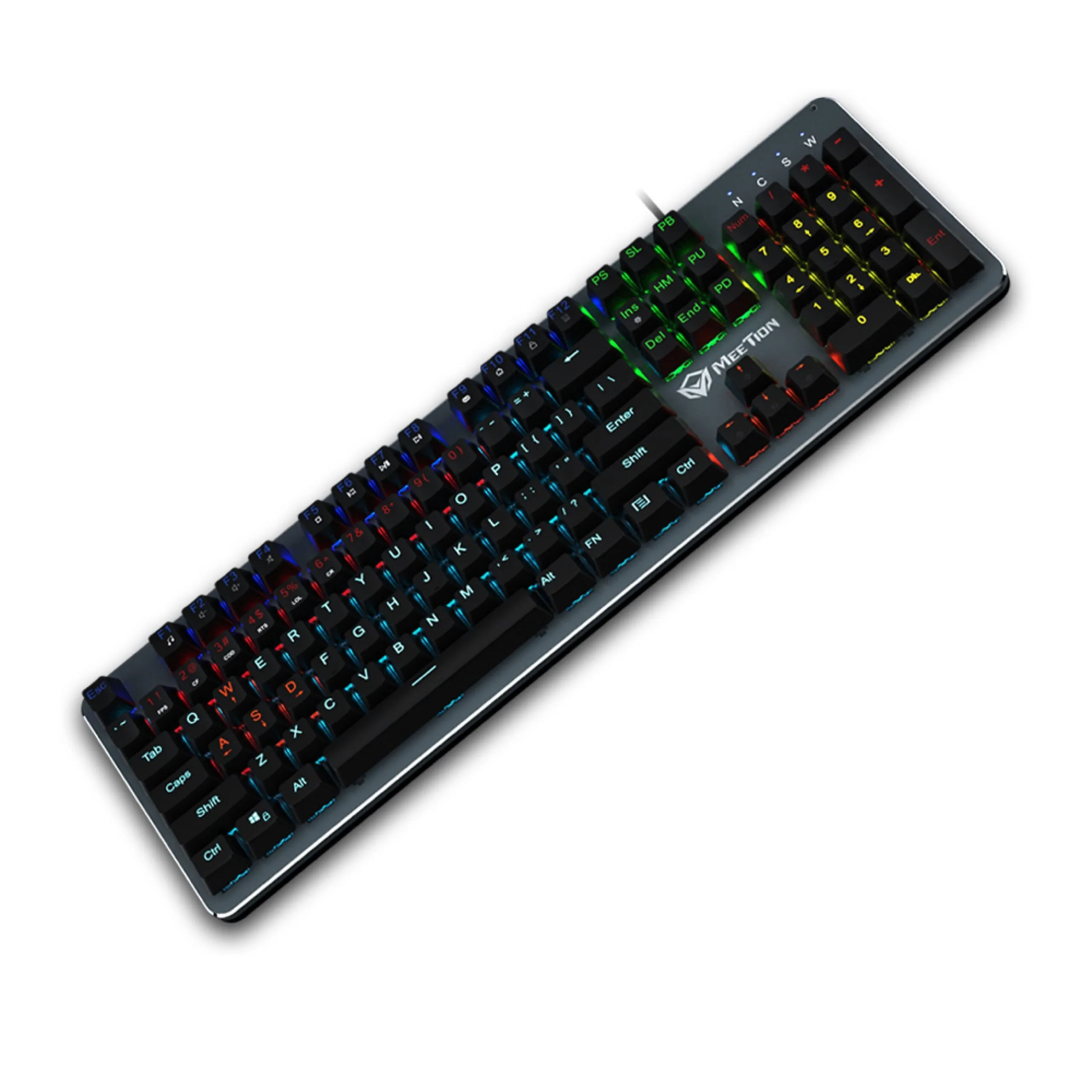 كيبورد ميكانيكي Meetion MK007 PRO بمفاتيح قابلة للتبديل وإضاءة RGB