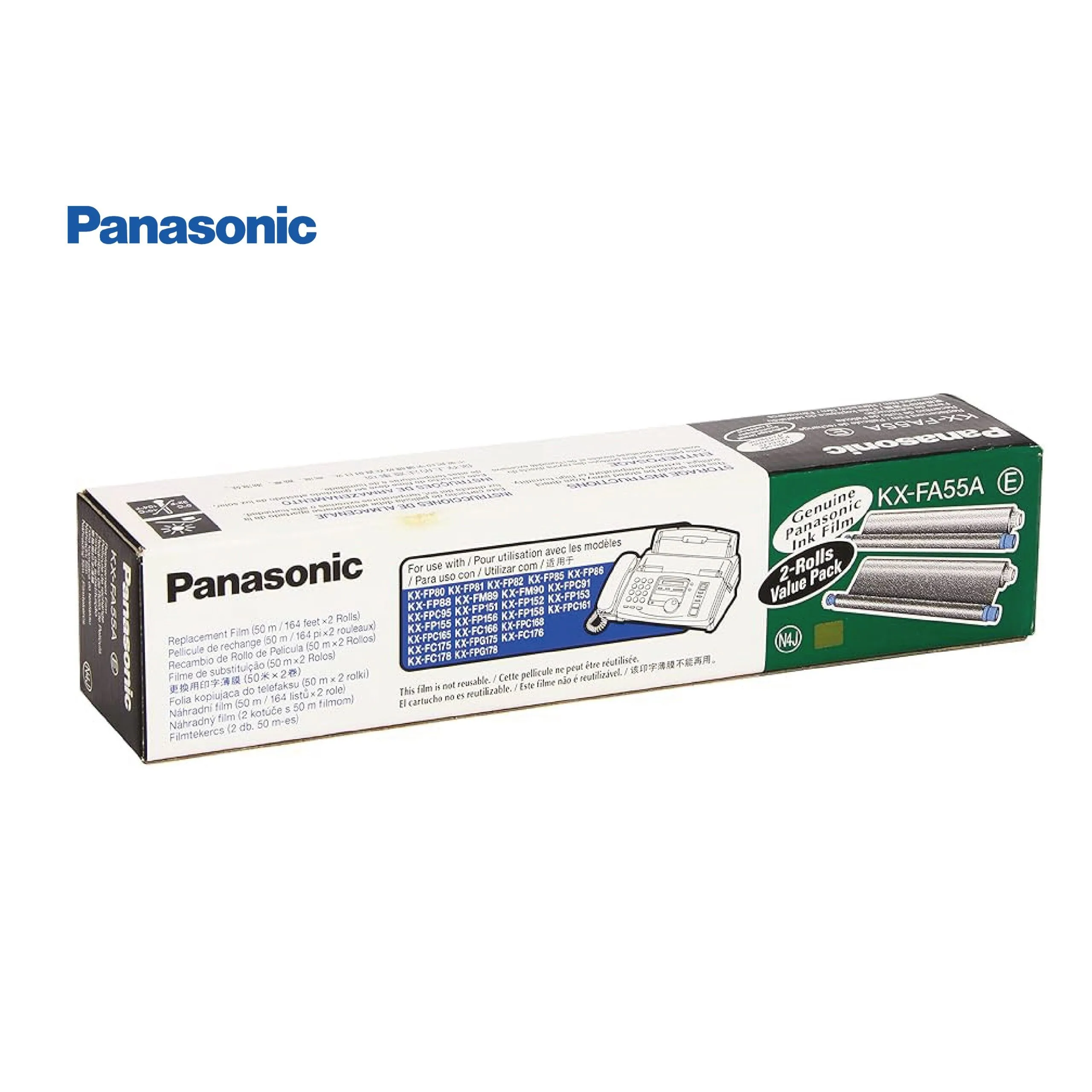 فيلم حبر حراري للفاكس Panasonic KX-FA55A أصلي - علبة رولين