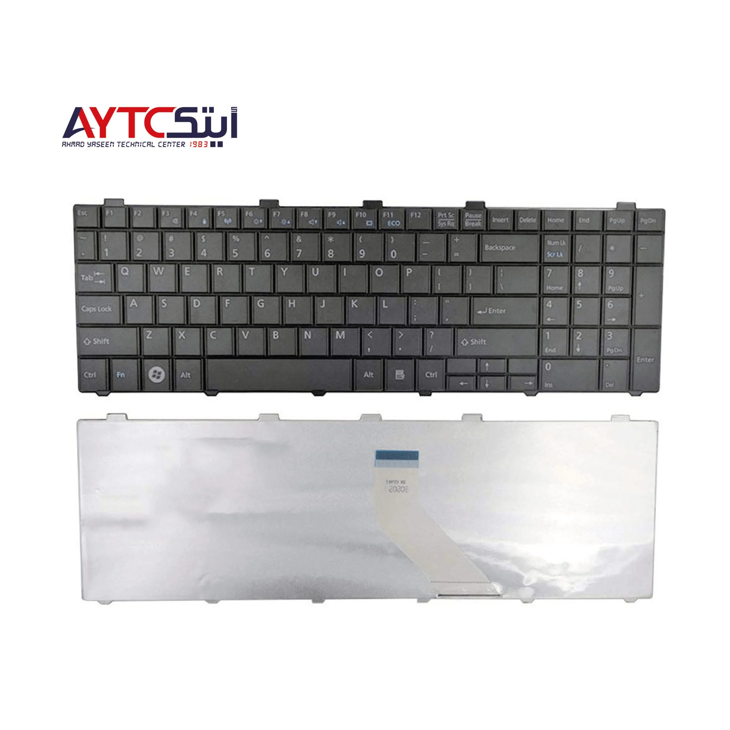 كيبورد لابتوب متوافق لجهاز Fujitsu Lifebook AH530 - عربي وإنجليزي