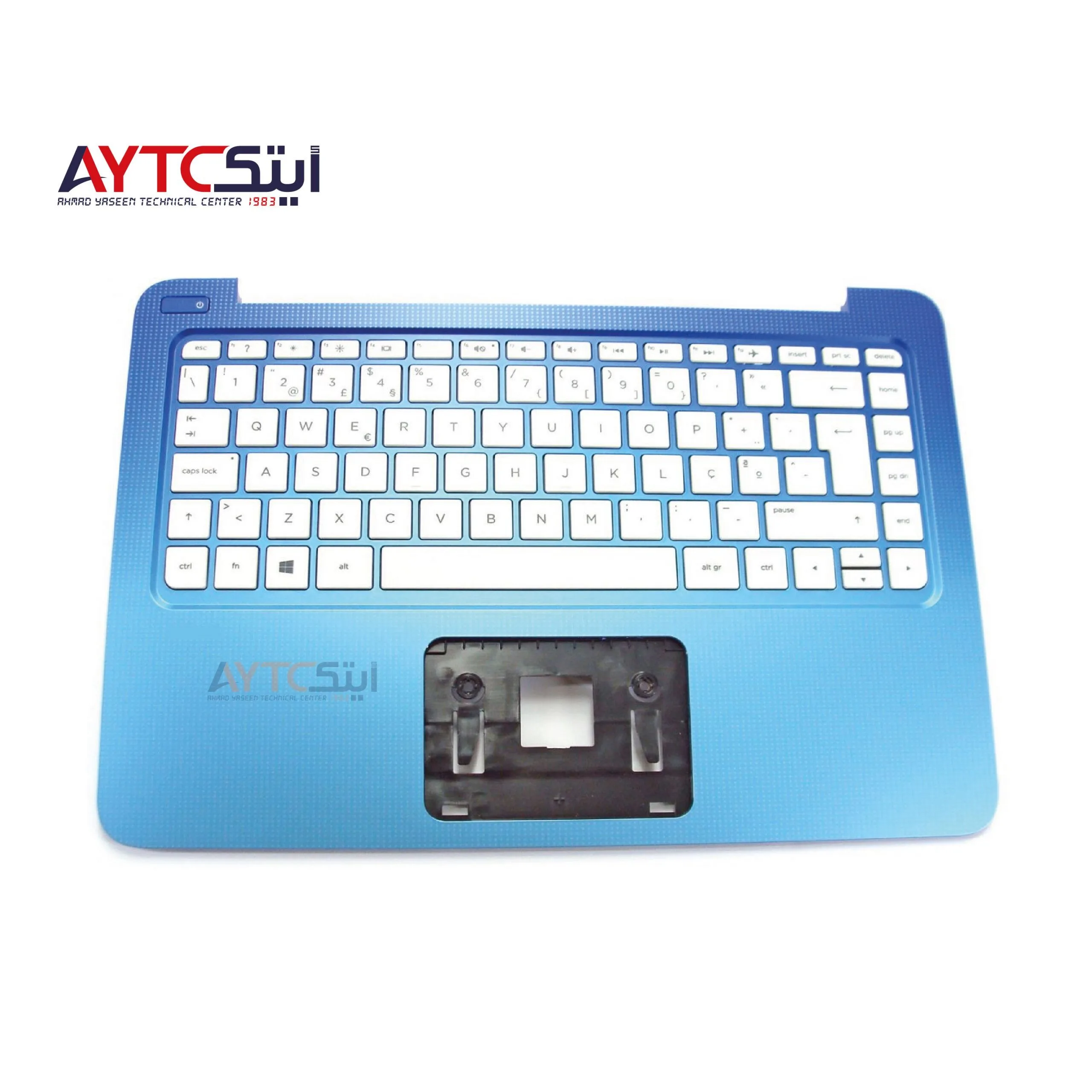 طقم هيكل لابتوب كامل (A+B+C+D) مع الكيبورد وإطار الشاشة لجهاز HP Pavilion 13 C028NL - أزرق - مجدد