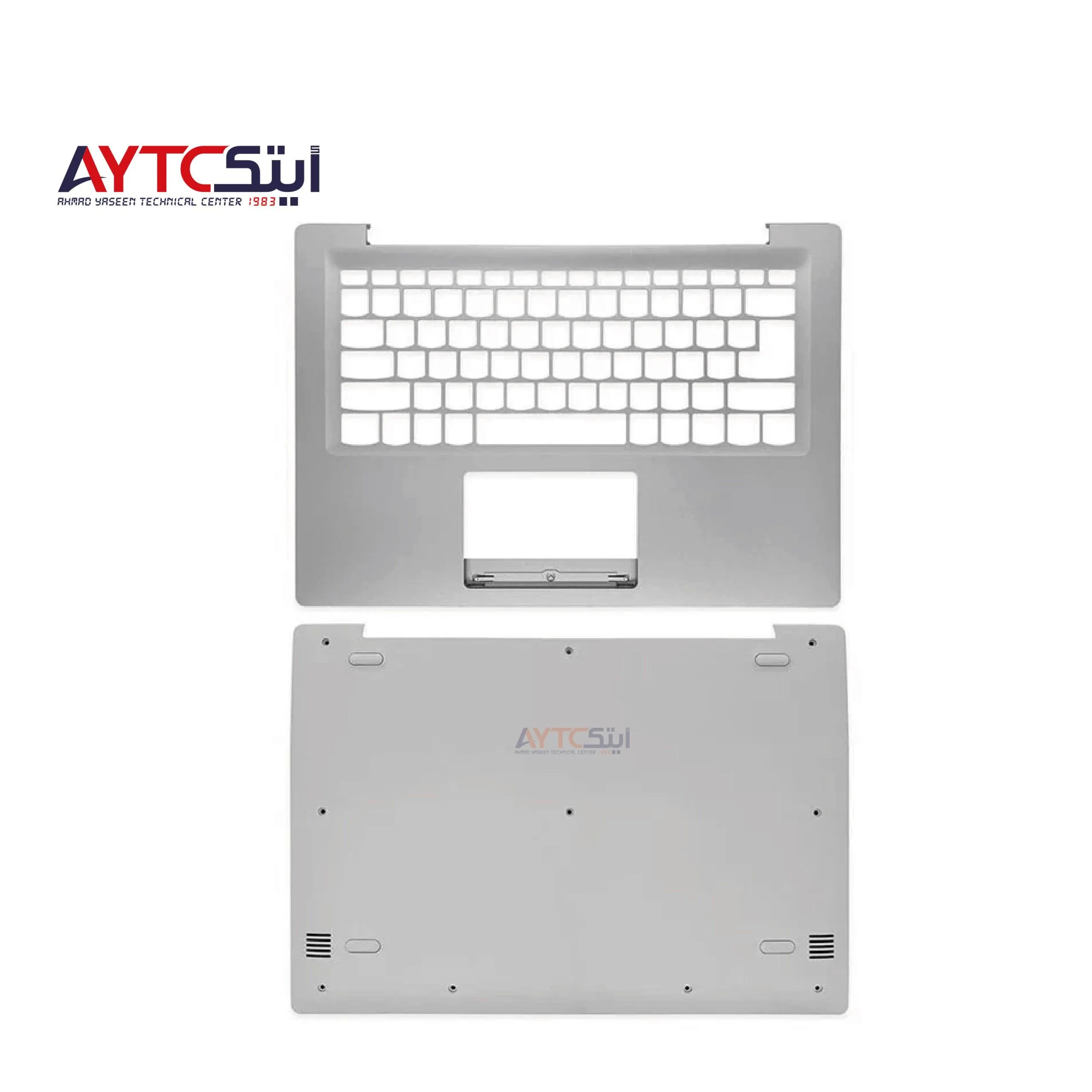 طقم هيكل لابتوب كامل (A+B+C+D) لجهاز Lenovo IdeaPad 120S-14 و120S-14IAP - رمادي - مجدد