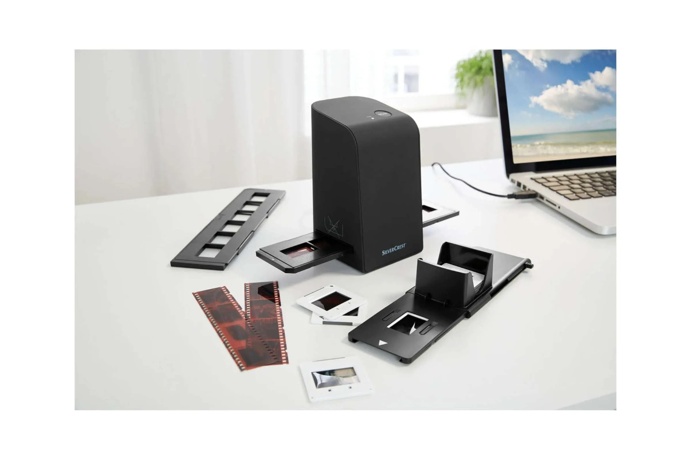 ماسح شرائح ونيجاتيف Silvercrest SND 3600 D3 بدقة 1800 DPI بمنفذ USB