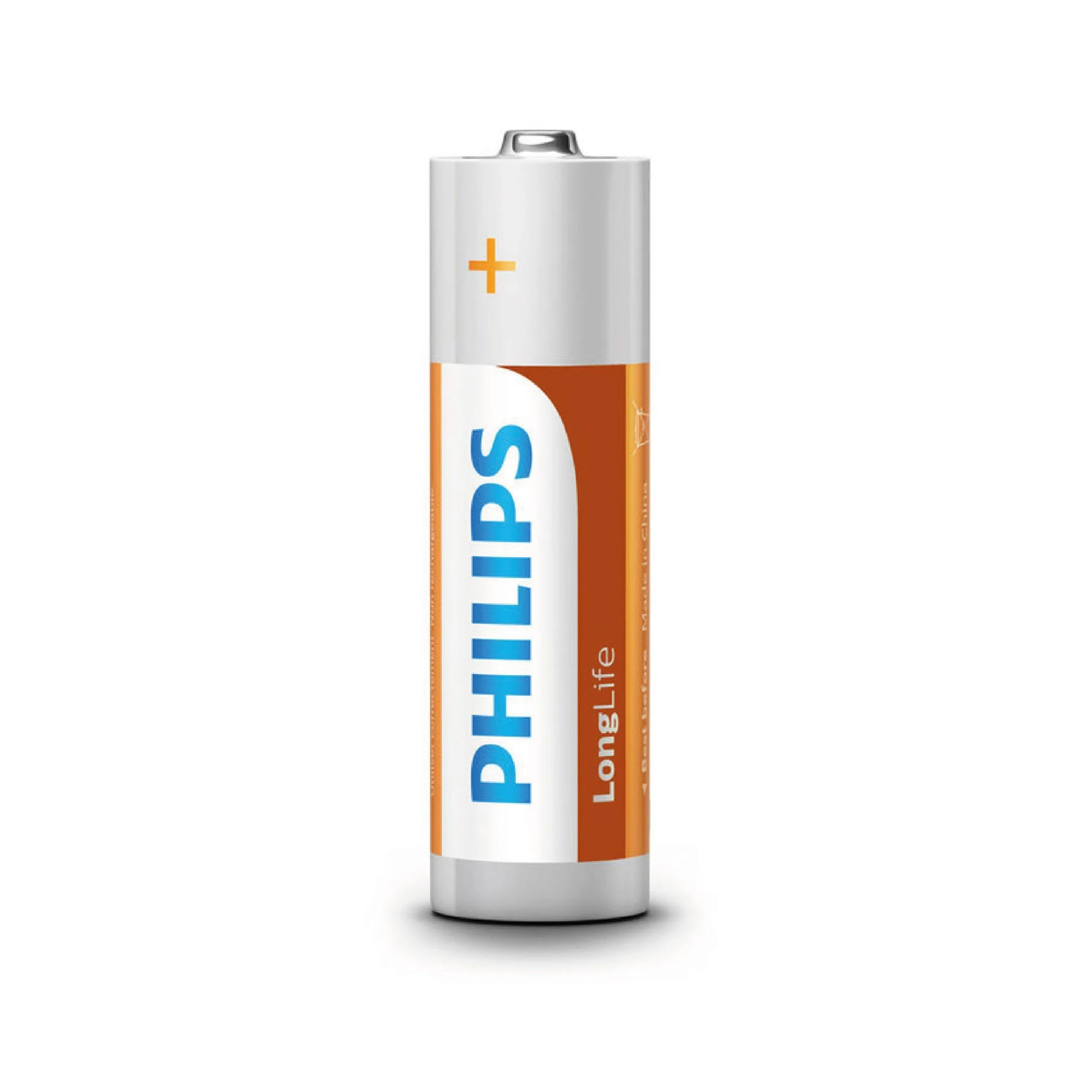 بطاريات PHILIPS LongLife حجم AA زنك كلورايد 1.5 فولت - عبوة 4 قطع