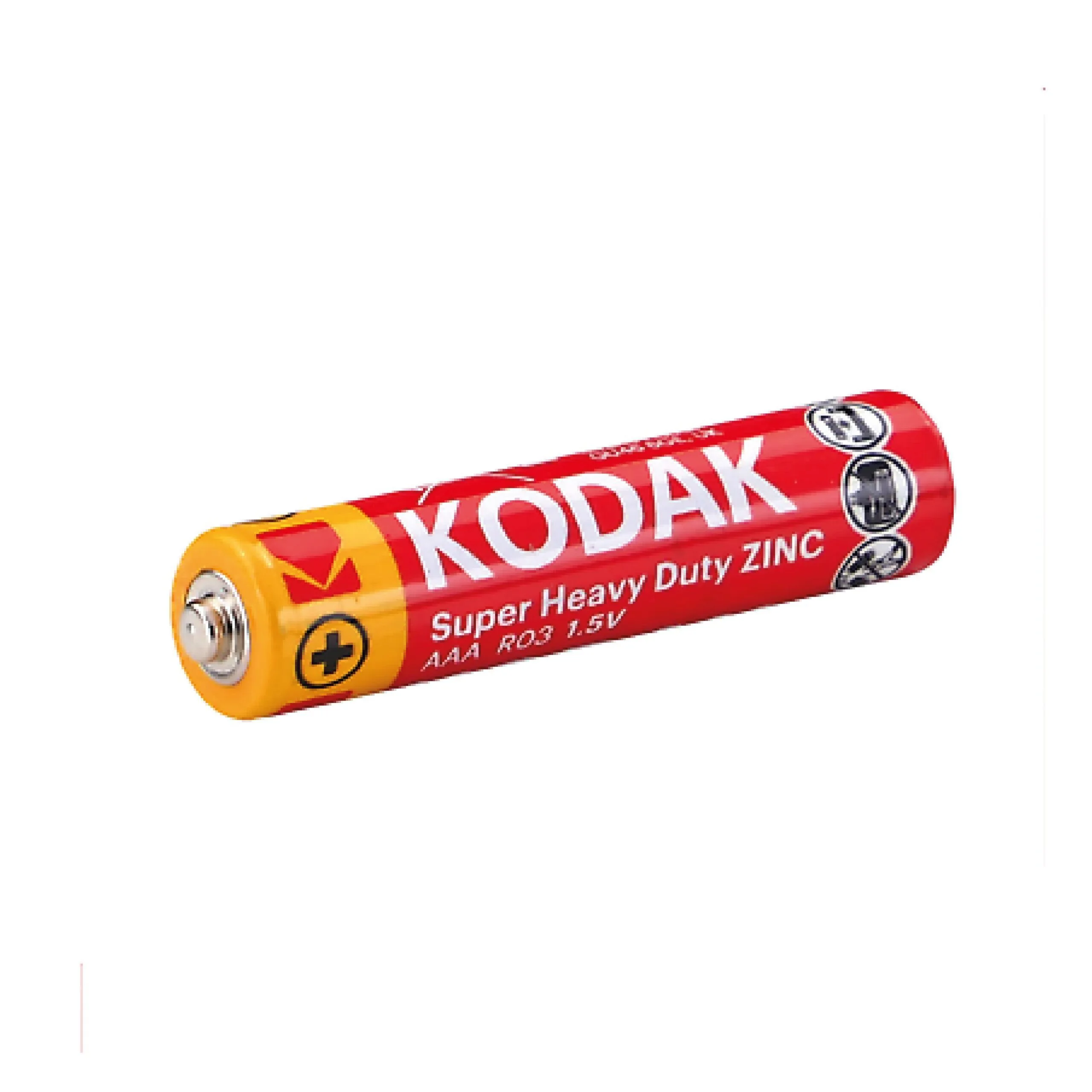 بطاريات KODAK Super Heavy Duty زنك حجم AAA بجهد 1.5 فولت - عبوة 4 قطع