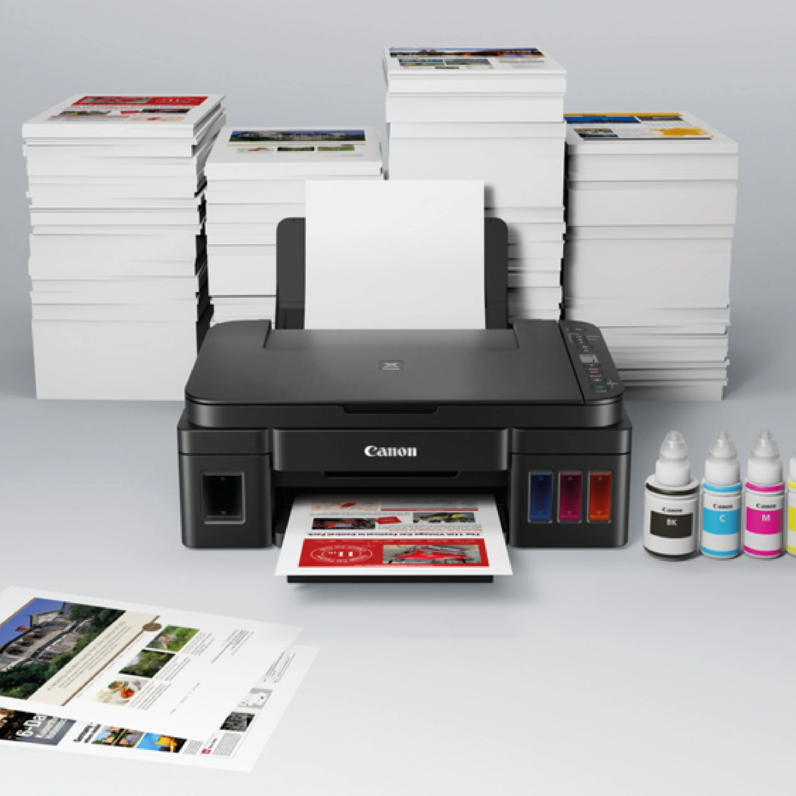 طابعة Canon PIXMA G3410 MegaTank لاسلكية ملونة 3 في 1