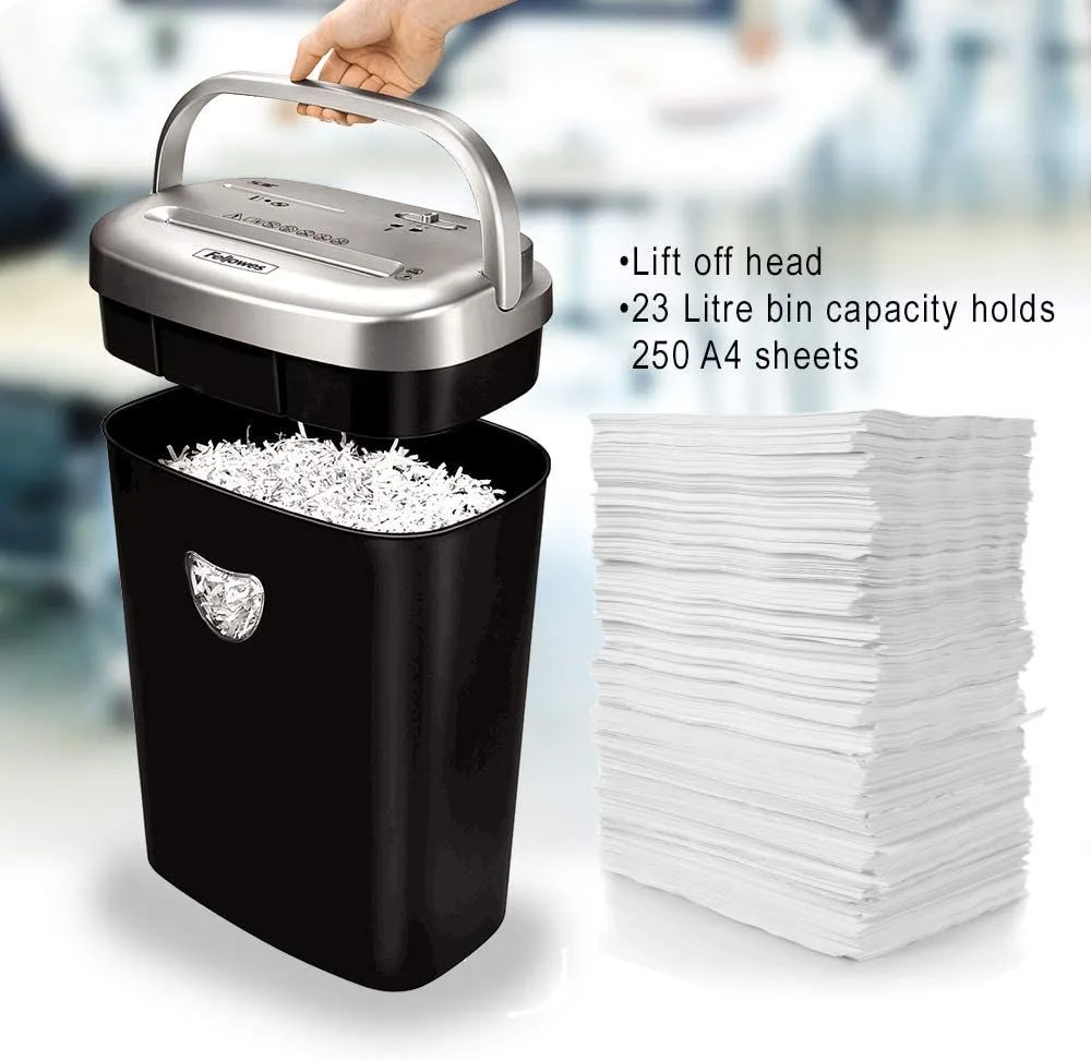 آلة تمزيق ورق Fellowes Powershred 53C بقص متقاطع - 10 أوراق في المرة