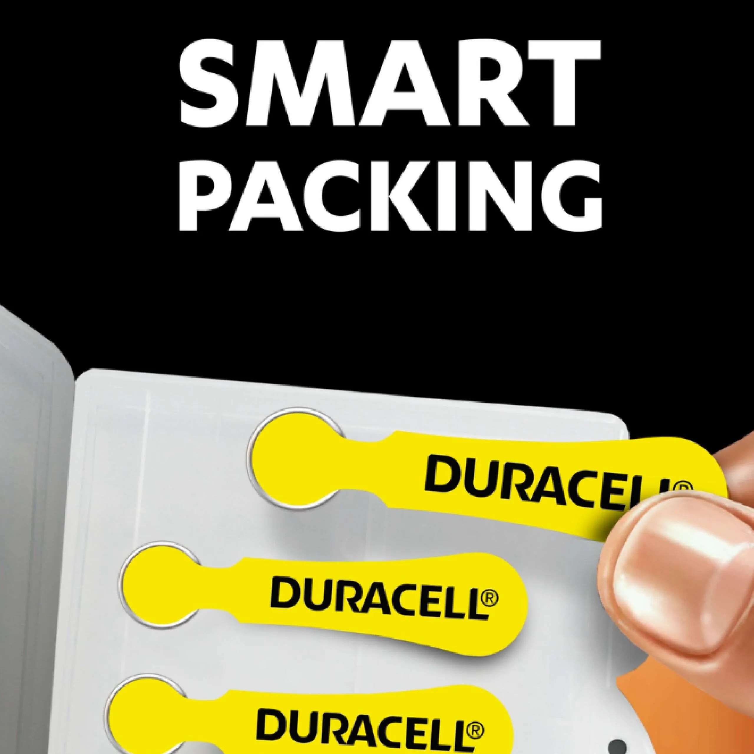 بطاريات سماعات الأذن الطبية DURACELL ActivAir مقاس 10 (PR70) زنك هوائي 1.45 فولت - عبوة 6 قطع