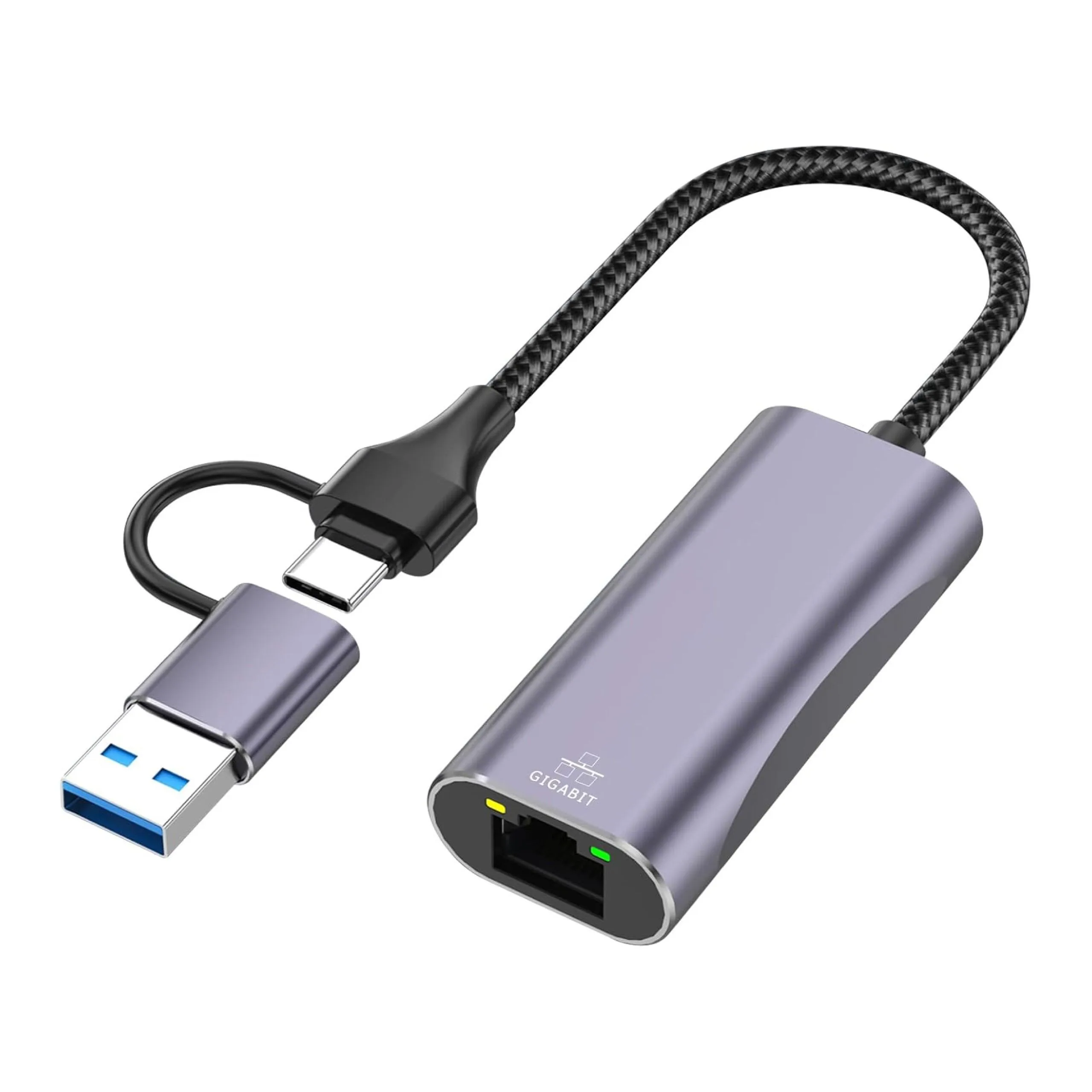 USB-C & USB-A to Ethernet Adapter High Quality AYTC