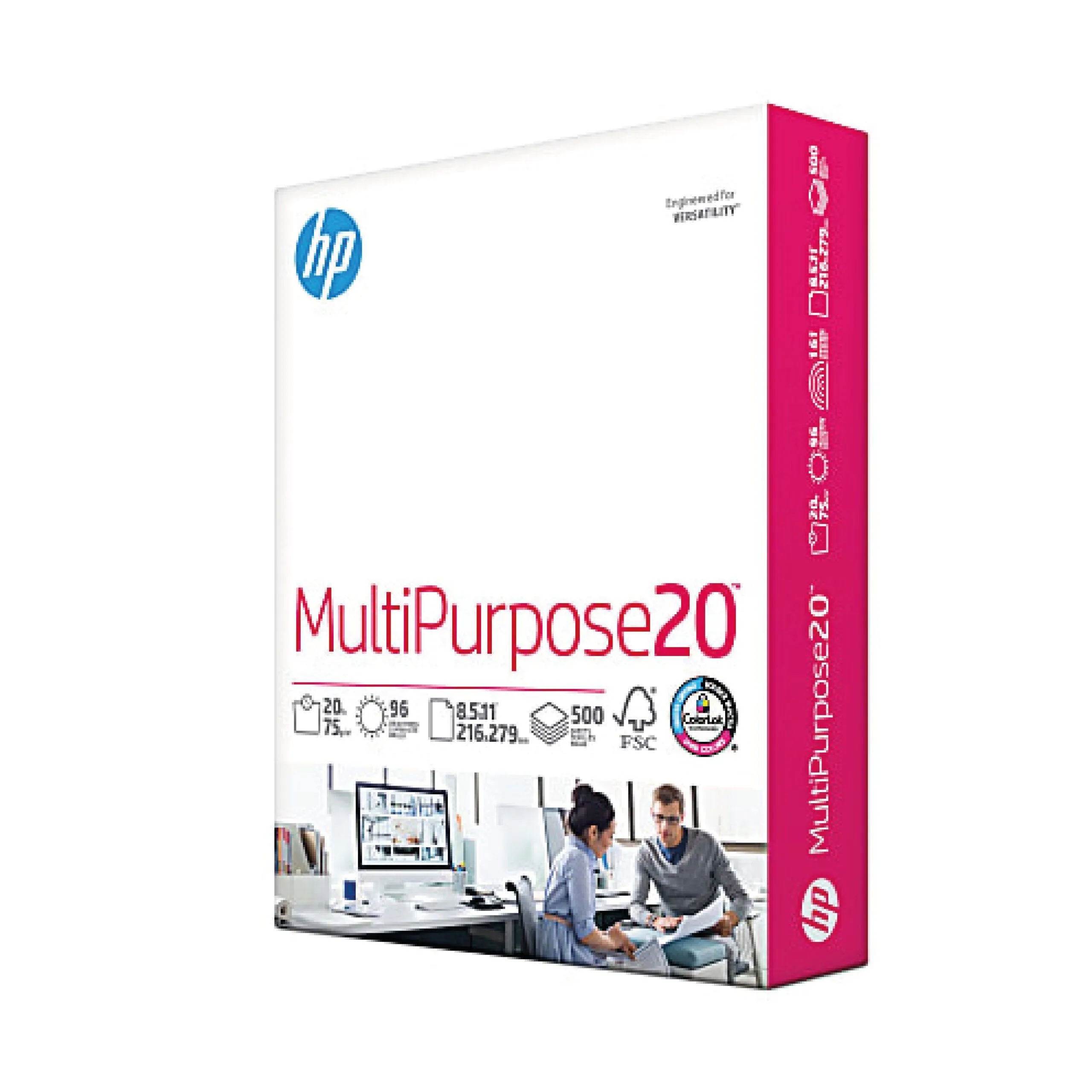 ورق تصوير وطباعة HP Multipurpose أبيض A4 بوزن 80 غرام - رزمة 500 ورقة