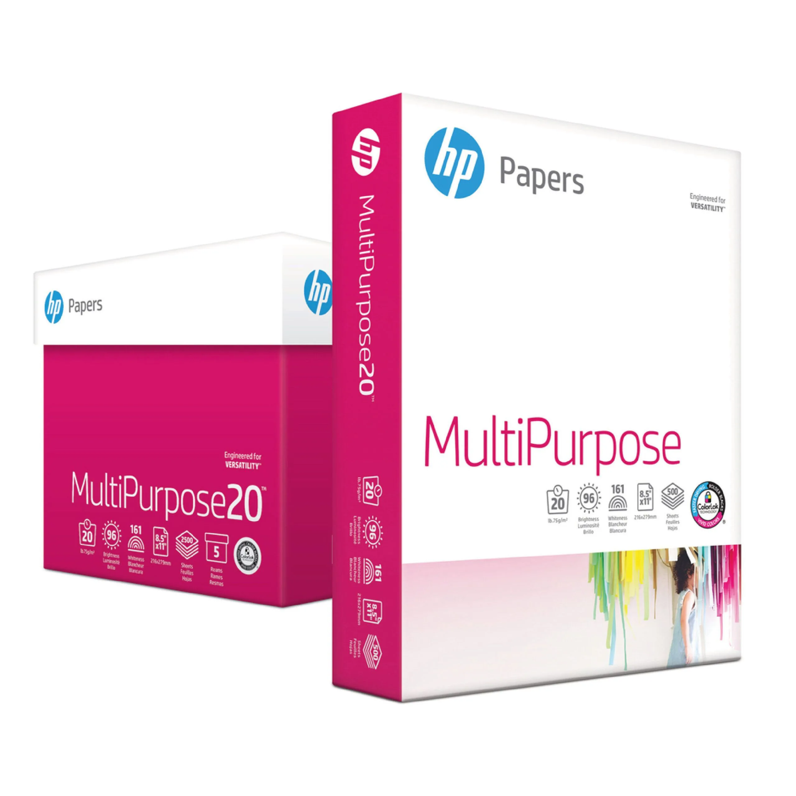 ورق تصوير وطباعة HP Multipurpose أبيض A4 بوزن 80 غرام - رزمة 500 ورقة