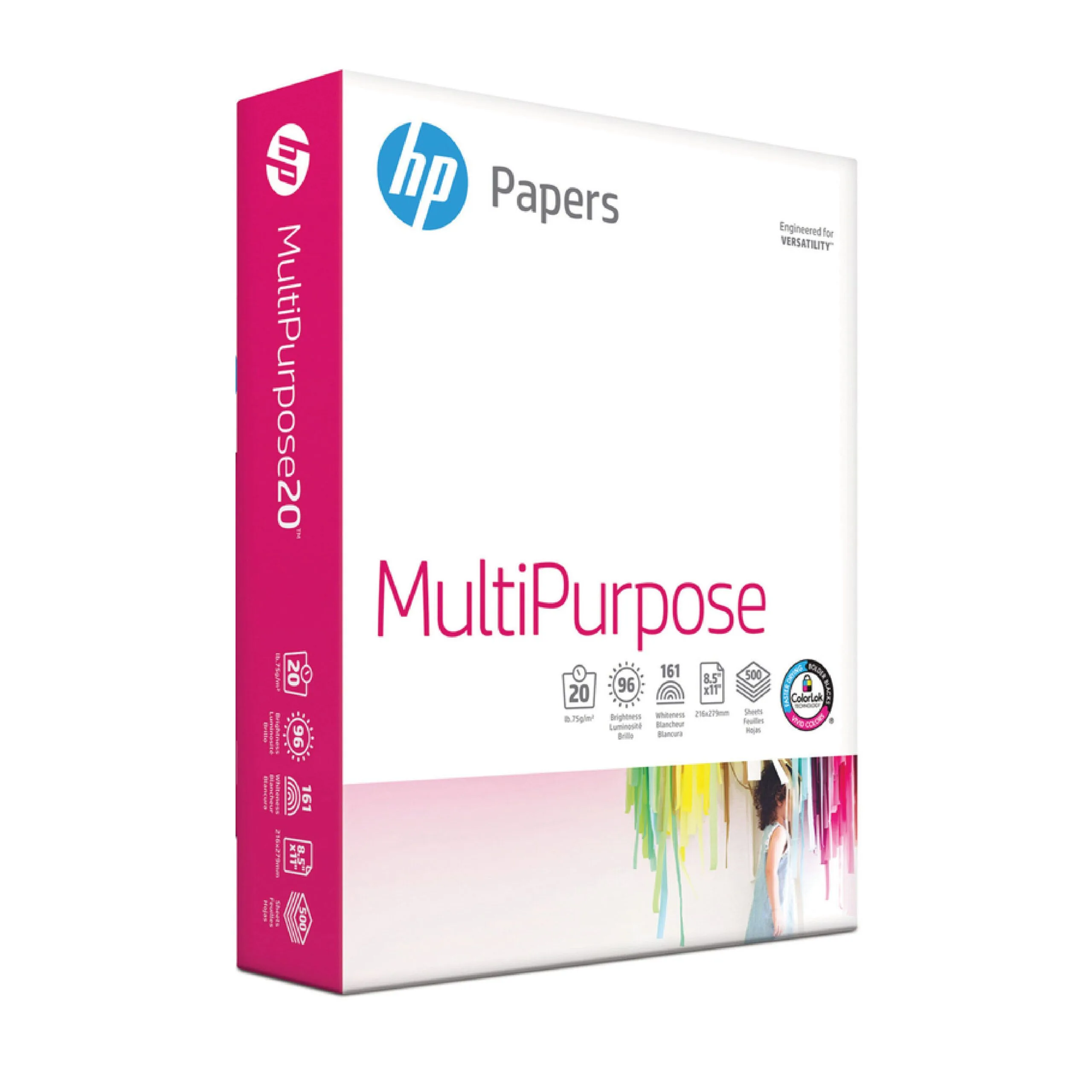 A4 HP Multipurpose Copy/Print White Paper 80gsm 500 Sheets High-Quality