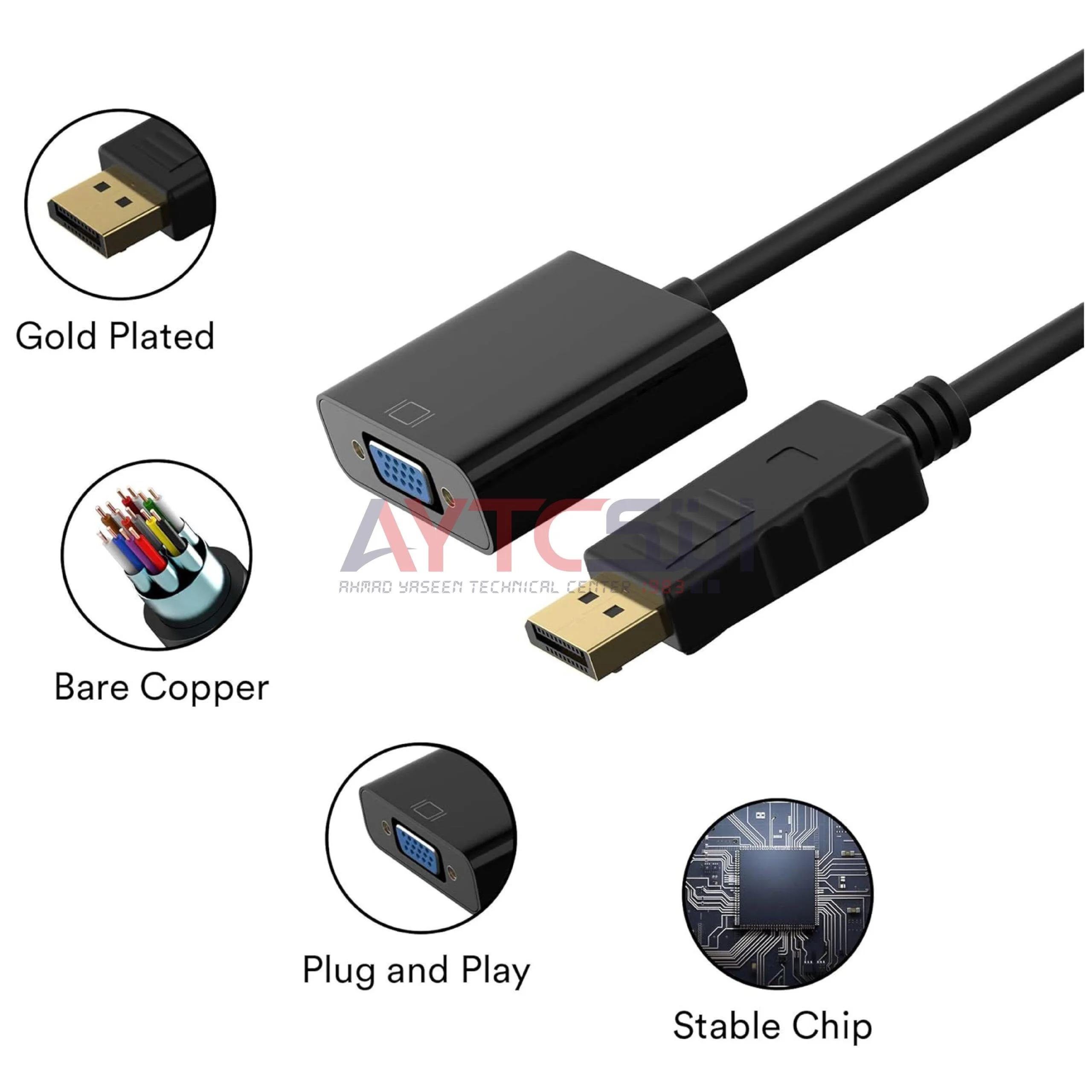 DisplayPort to VGA Adapter - AYTC