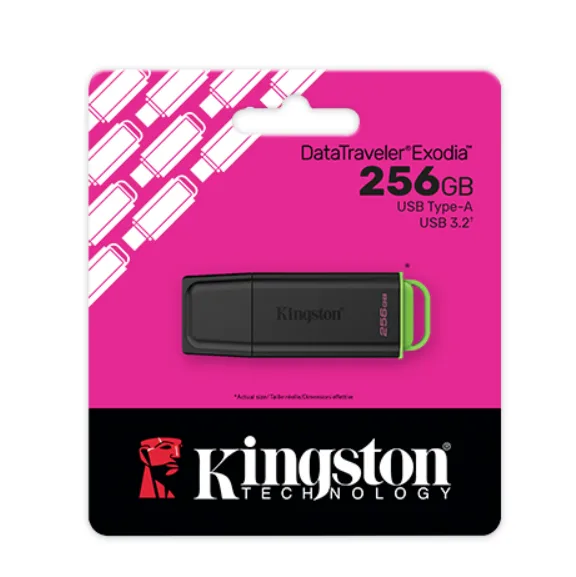 فلاشة Kingston DataTraveler Exodia G2 سعة 256GB بمنفذ USB-A 3.2 Gen 1