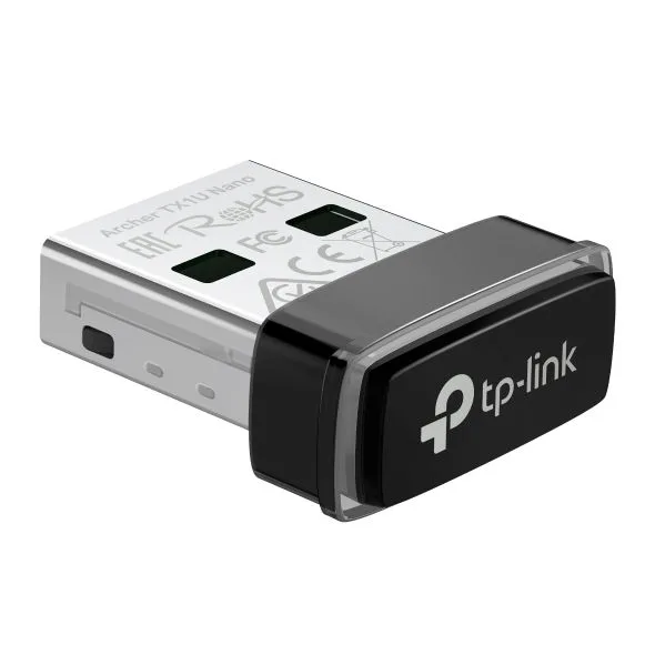 محوّل USB لاسلكي صغير TP-Link Archer TX1U Nano بتقنية Wi-Fi 6 AX300