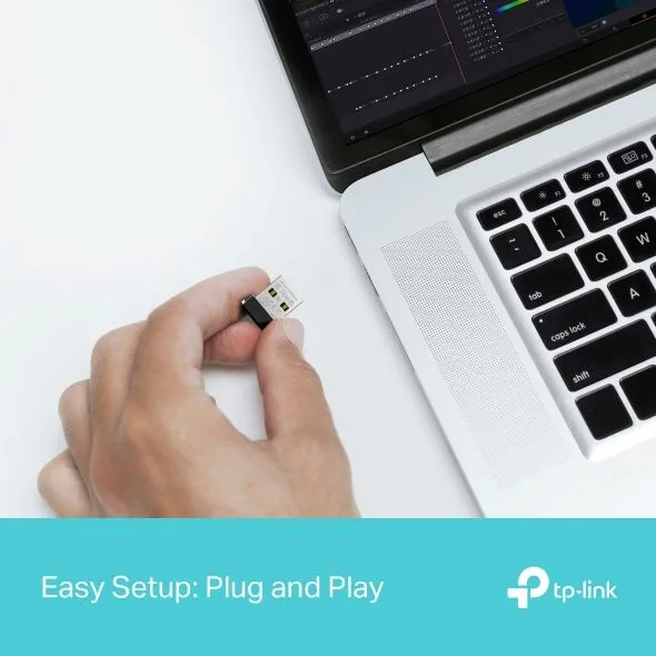 محوّل USB لاسلكي صغير TP-Link Archer TX1U Nano بتقنية Wi-Fi 6 AX300