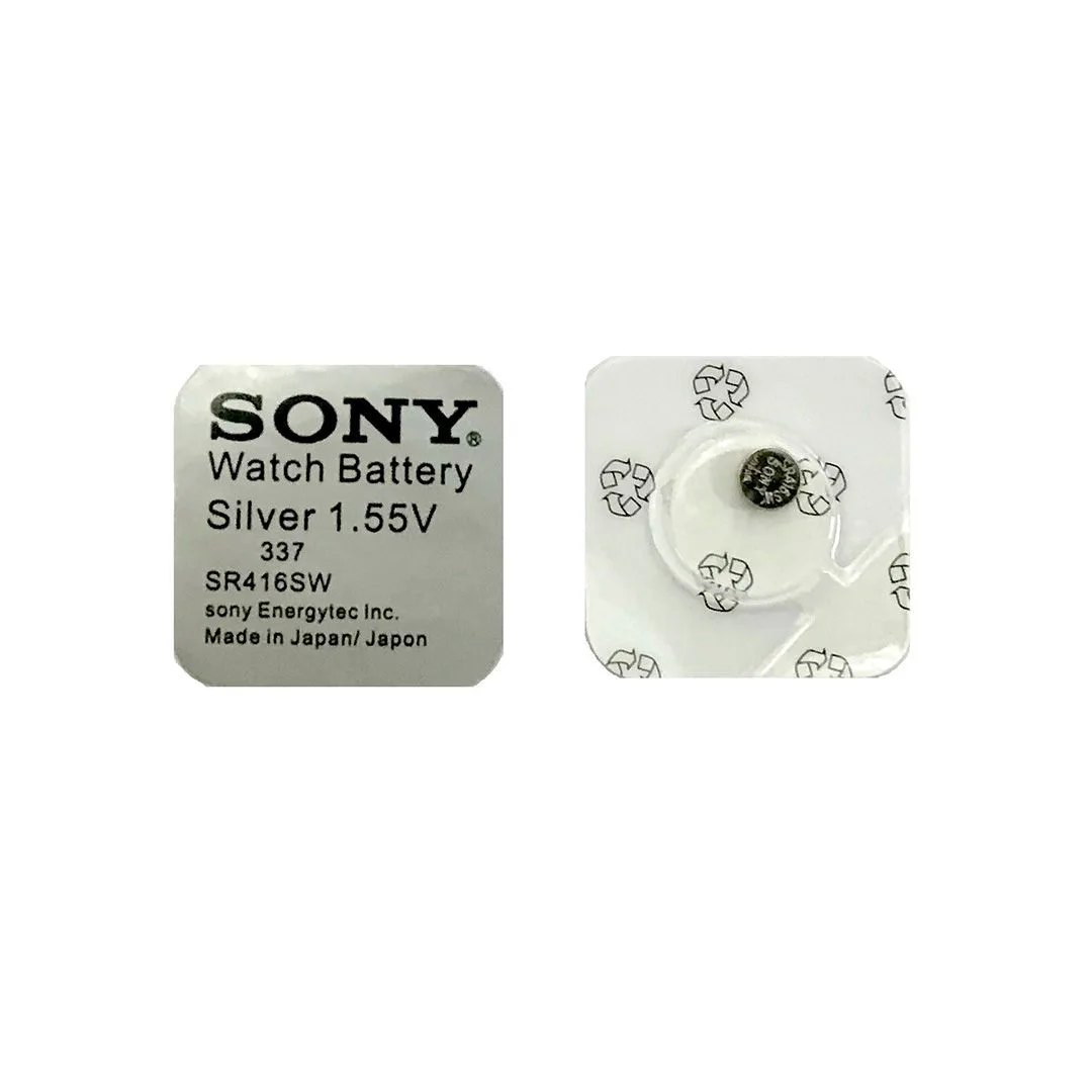 SONY 337 SR416SW Silver Oxide Batteries 1.55V - JAPAN