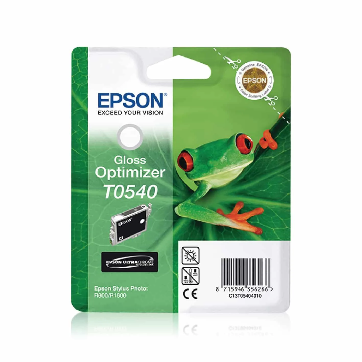 Genuine Epson T0540 8 Colour Ink Cartridge Value Pack (8 x 13ml) For Epson Stylus Photo R1800