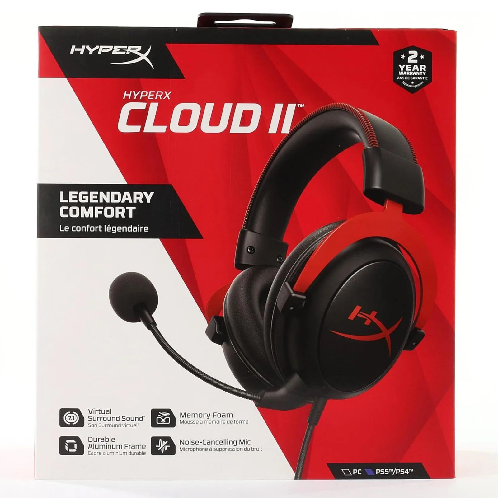 HyperX Cloud II - Gaming Headset - Black / Red