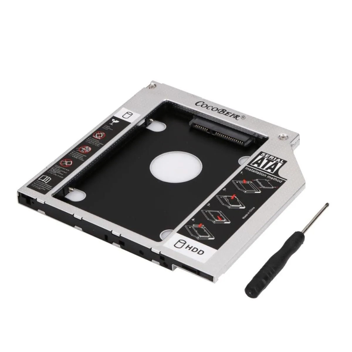 Caddy 9.5mm HDD/SSD Enclosure CD-ROOM For Laptop 2.5″ SATA