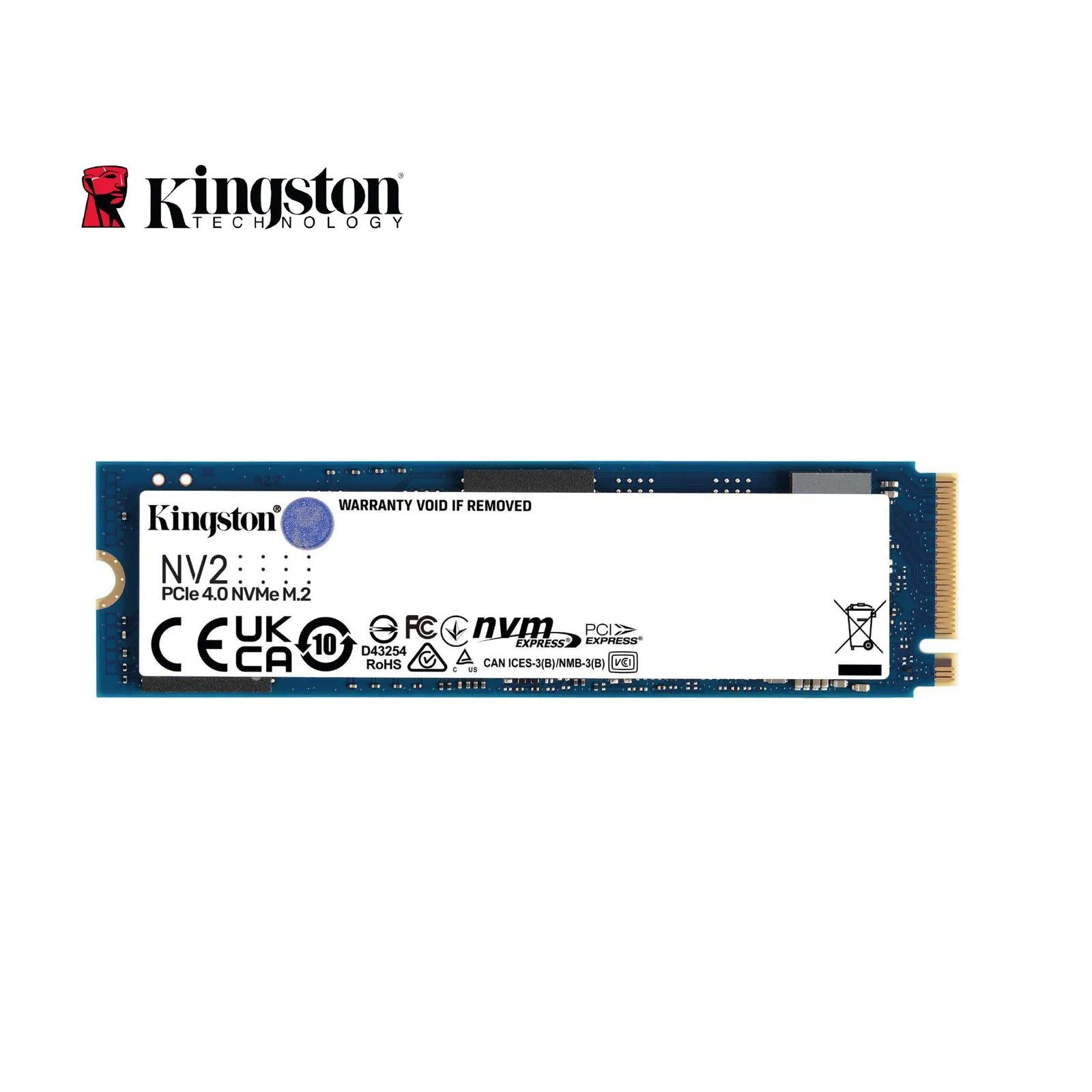 Kingston NV2 250GB M.2 2280 NVMe PCIe 4.0 Internal SSD Up to 3500 MB/s