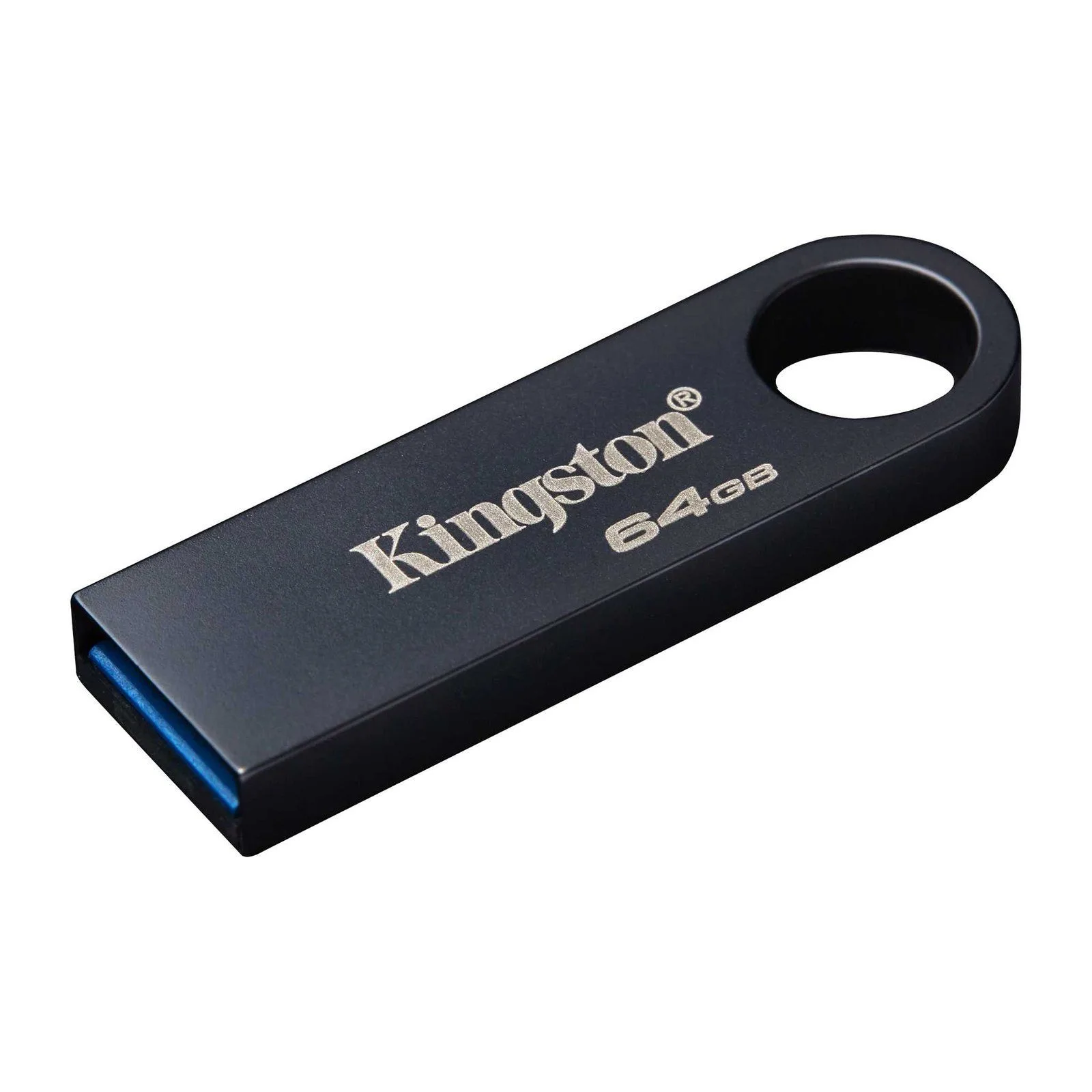 Kingston 64GB DataTraveler SE9 G3 USB A 3.2 Flash Drive - Dark Nickel