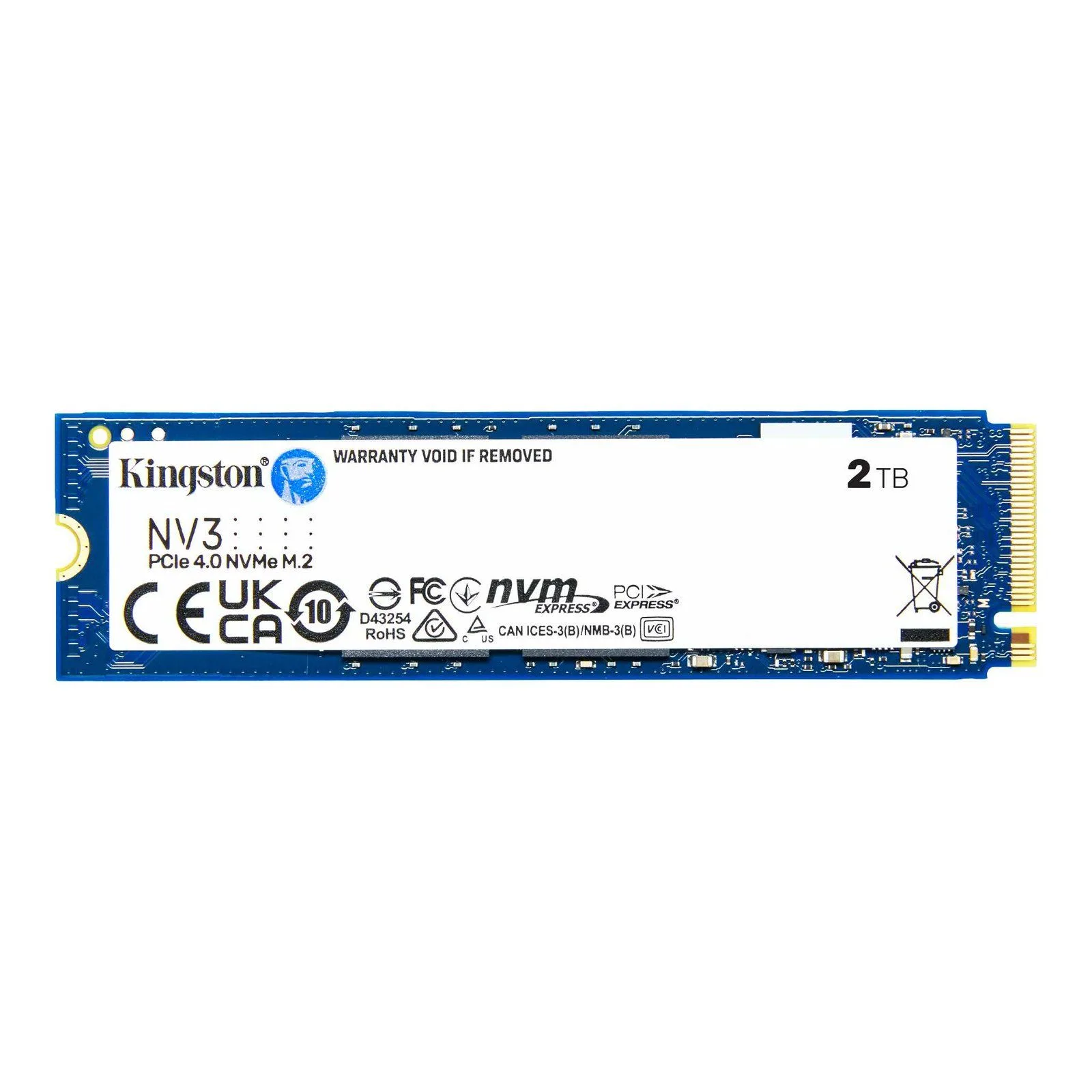 Kingston NV3 2TB M.2 2280 NVMe PCIe 4.0 Gen 4x4 Internal SSD Up to 6000 MB/s