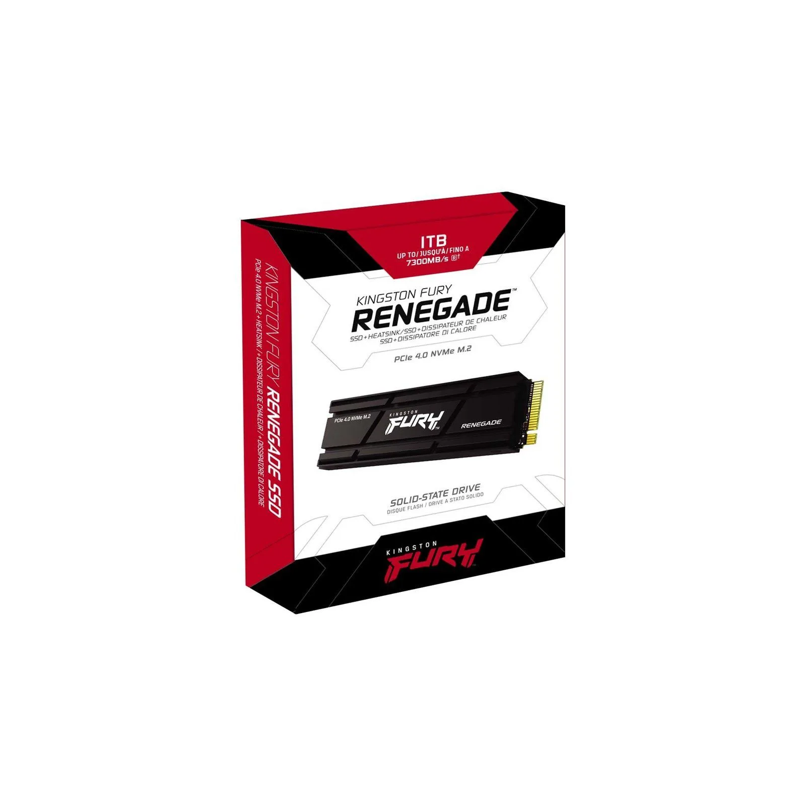 Kingston FURY Renegade 1TB M.2 NVMe PCIe 4.0 Internal SSD With Aluminum Heatsink