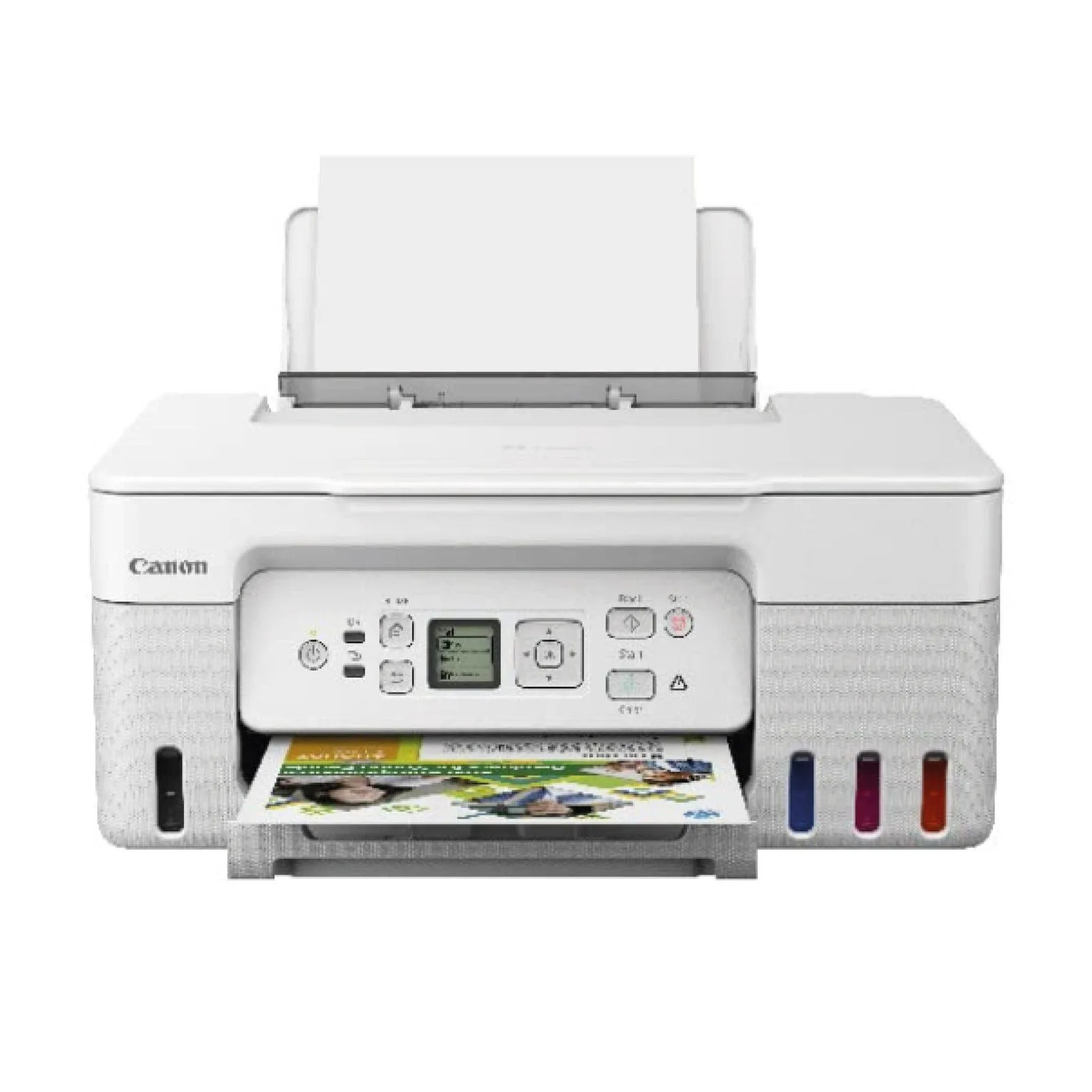 طابعة Canon PIXMA G3470 MegaTank لاسلكية ملونة 3 في 1 - أبيض