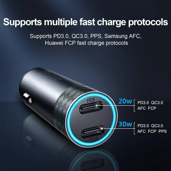 Joyroom Dual USB-C Car Charger - 50W