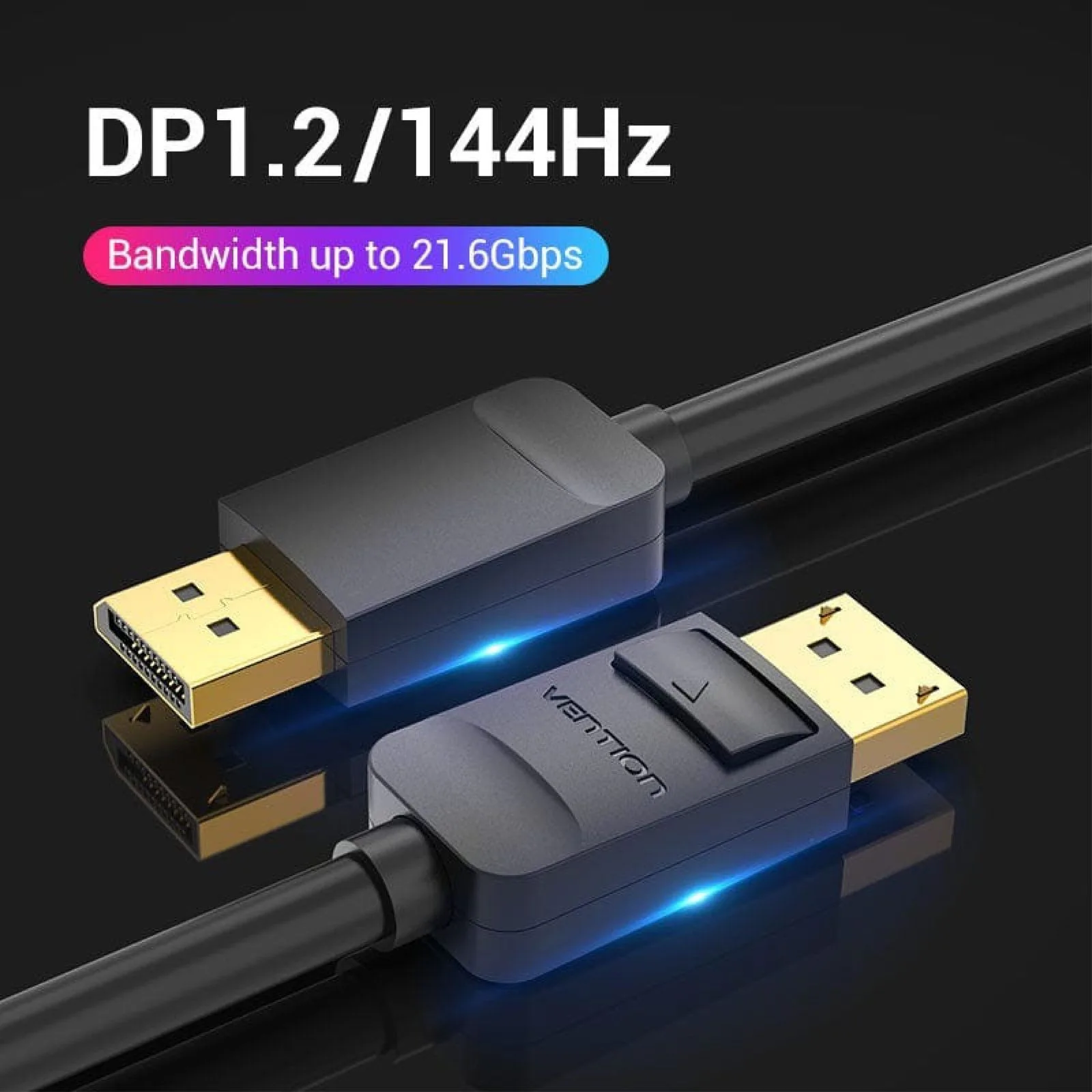 Vention Display Port to Display Port Cable - 1.5m - HACBG