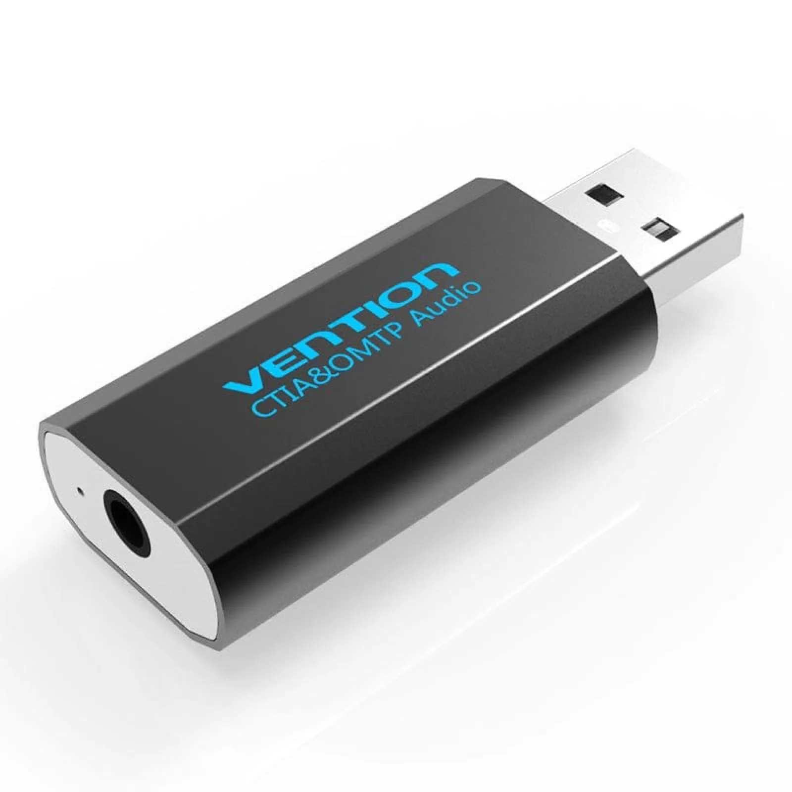 Vention USB External Sound Card Black Metal Type - VAB-S16-B