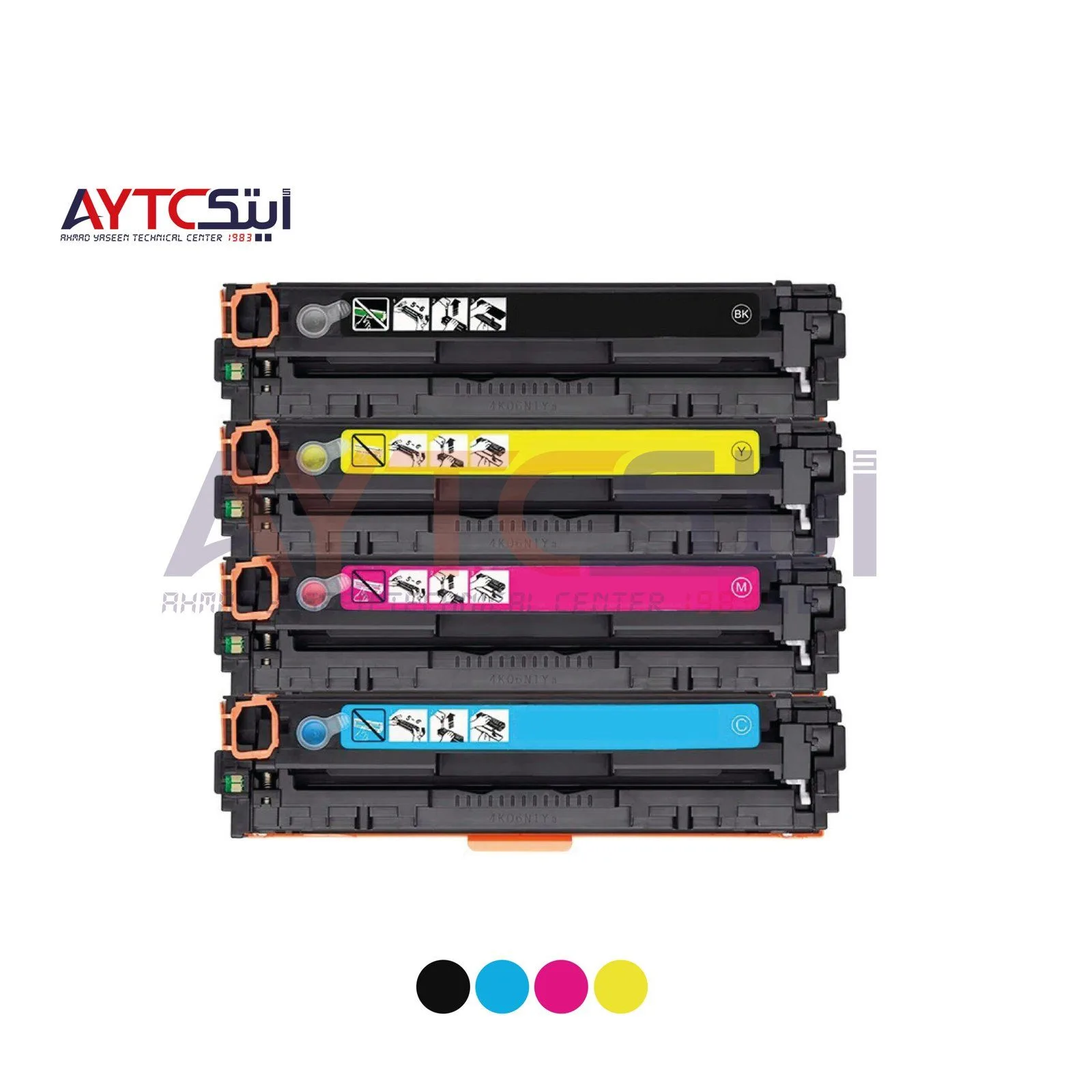 خرطوشة حبر ليزر متوافقة AYTC 203A (CF540A) - أسود