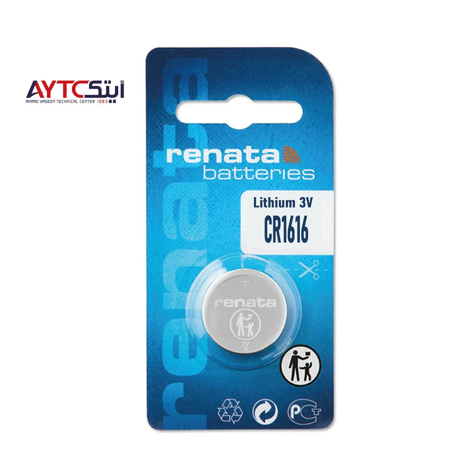 RENATA CR1616 Lithium Batteries 3V