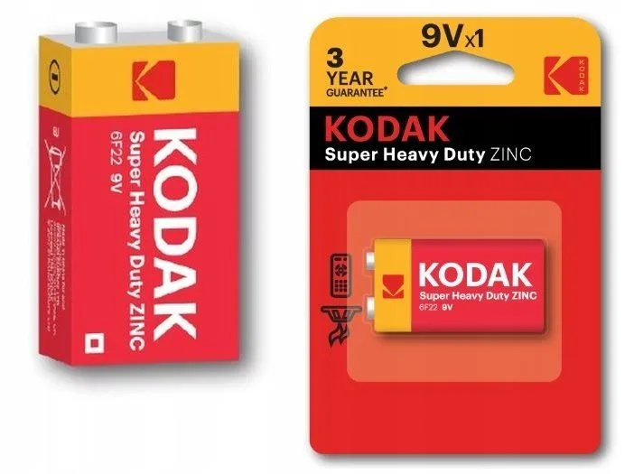 KODAK 9V MAX Super Heavy Duty Batteries
