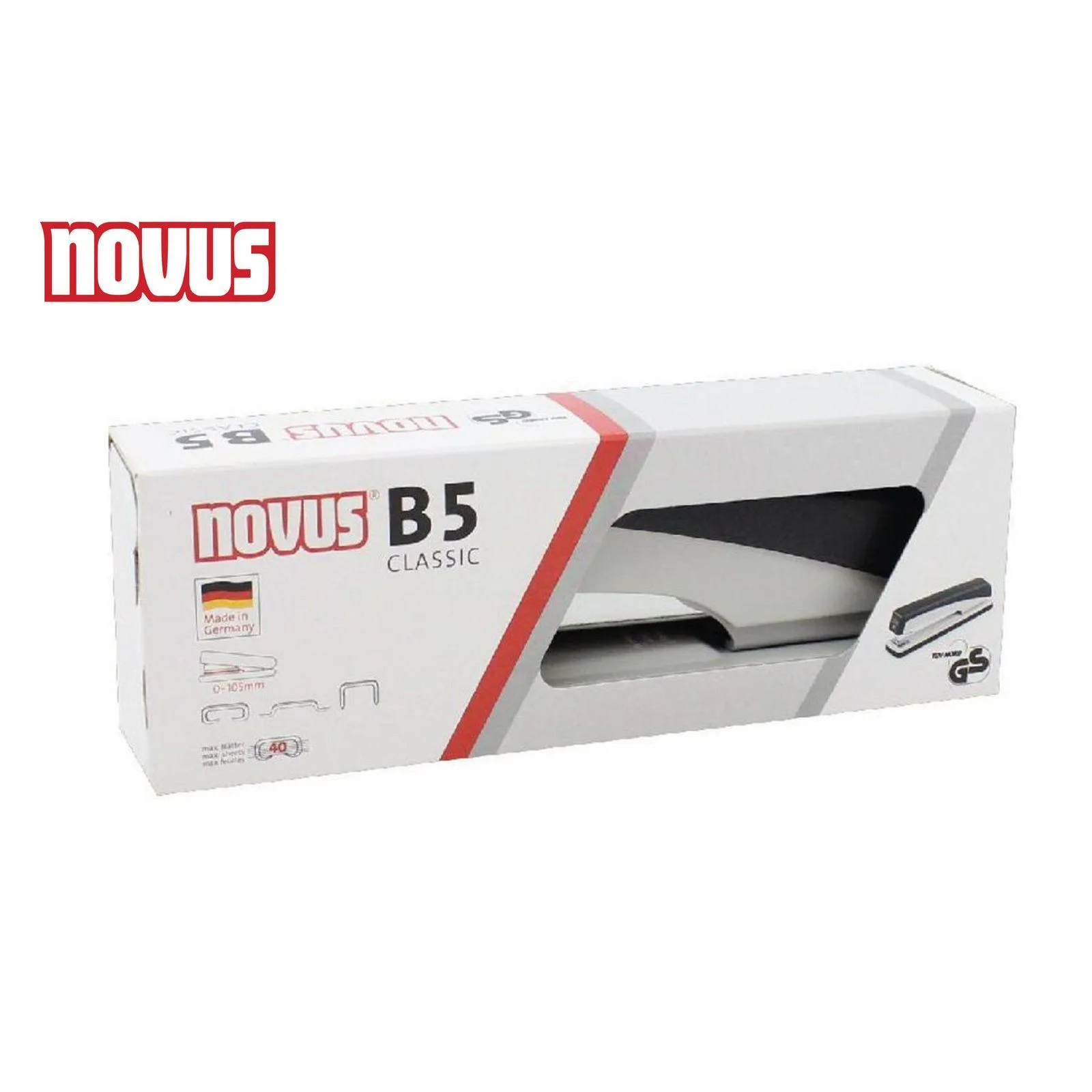 NOVUS B5 Classic Stapler, Stapling up to 40 sheets
