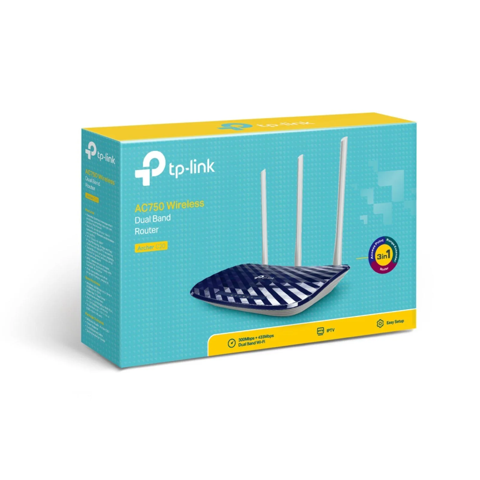 TP-Link AC750 Wireless Dual Band Router - Archer C20
