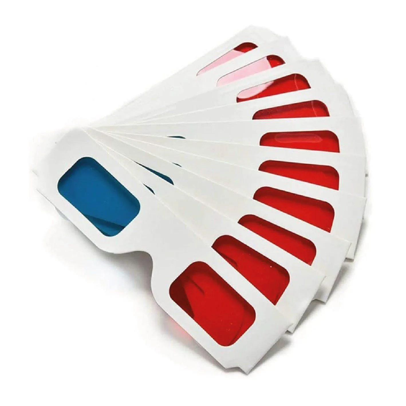 Glasses 3D Paper Red/Blue Eyes 10PCS