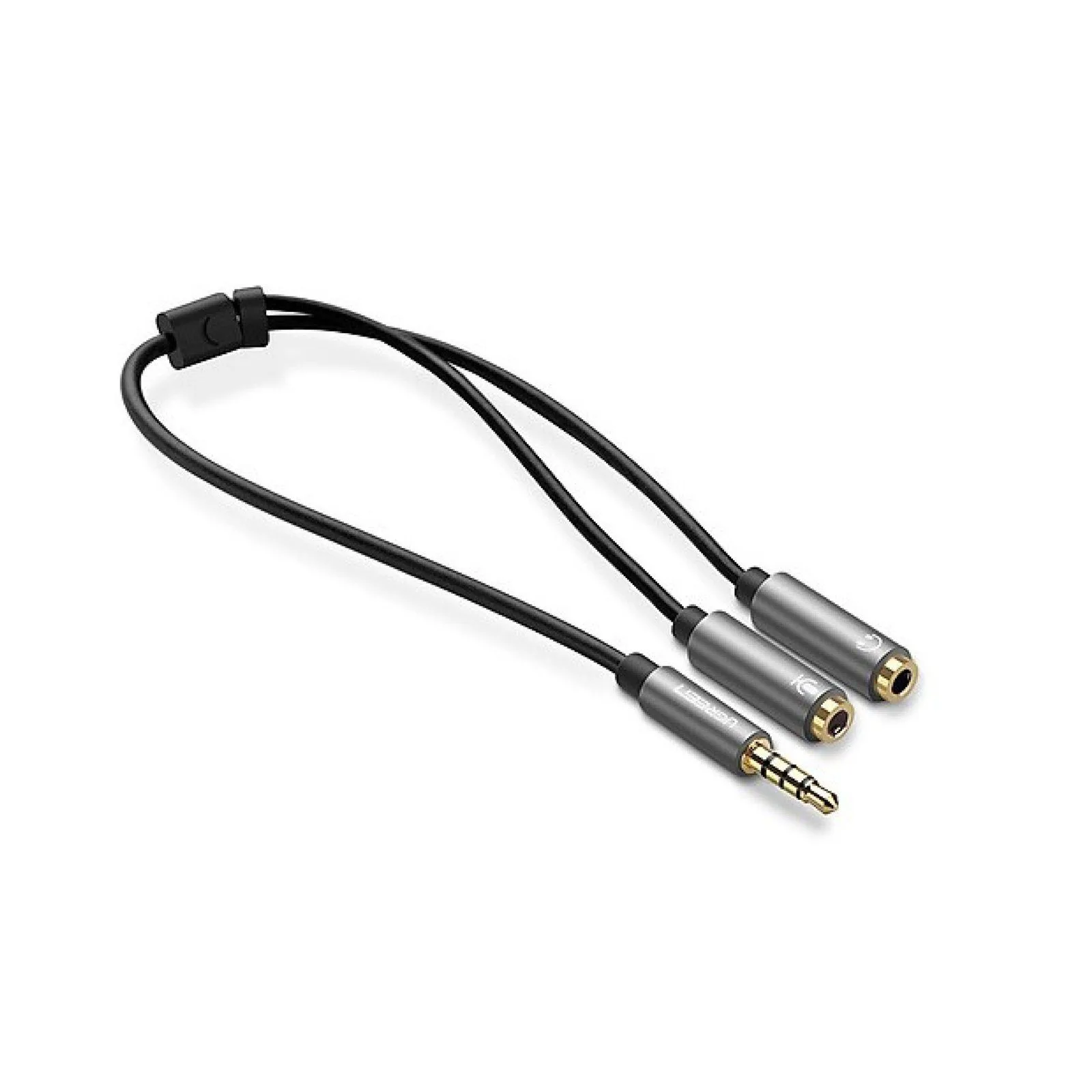 Ugreen Braided Aluminum Headphone Splitter 3.5mm 2 Female to 1 Male - 30619