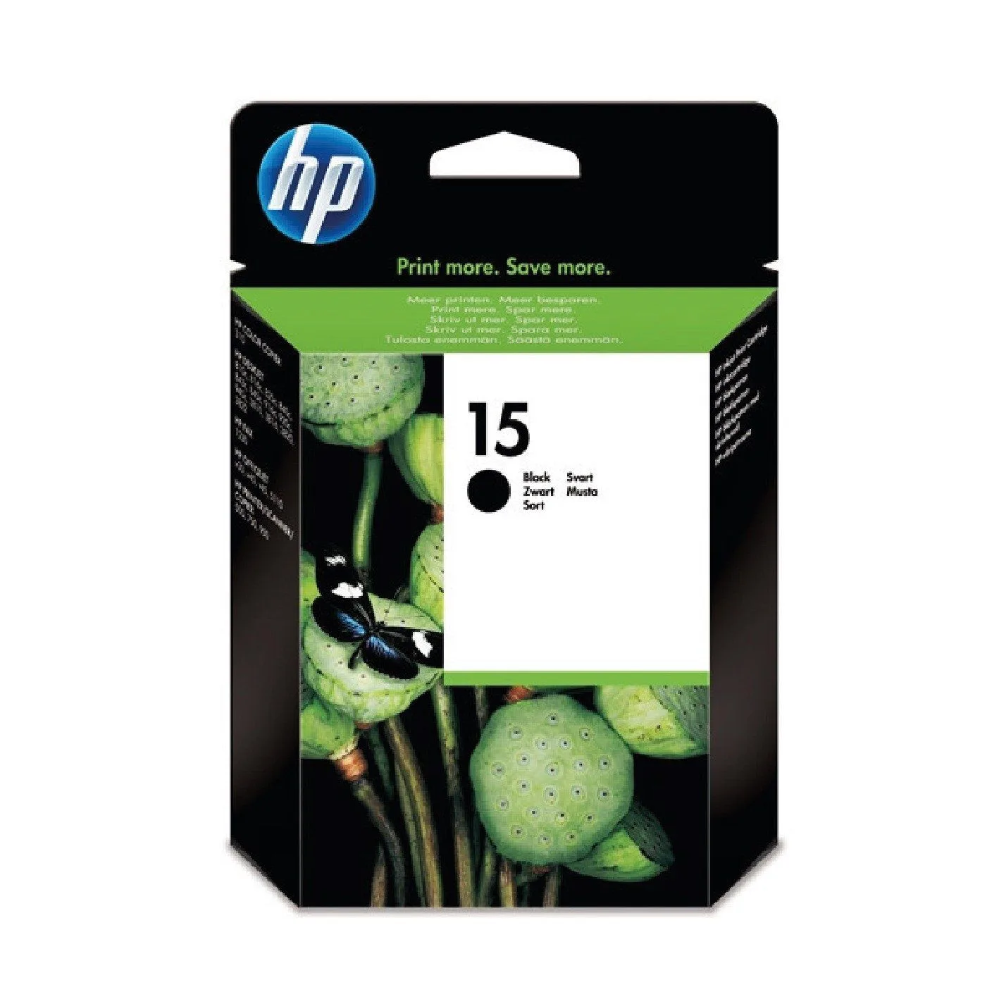 HP 15 Black Original Ink Cartridge - C6615DE