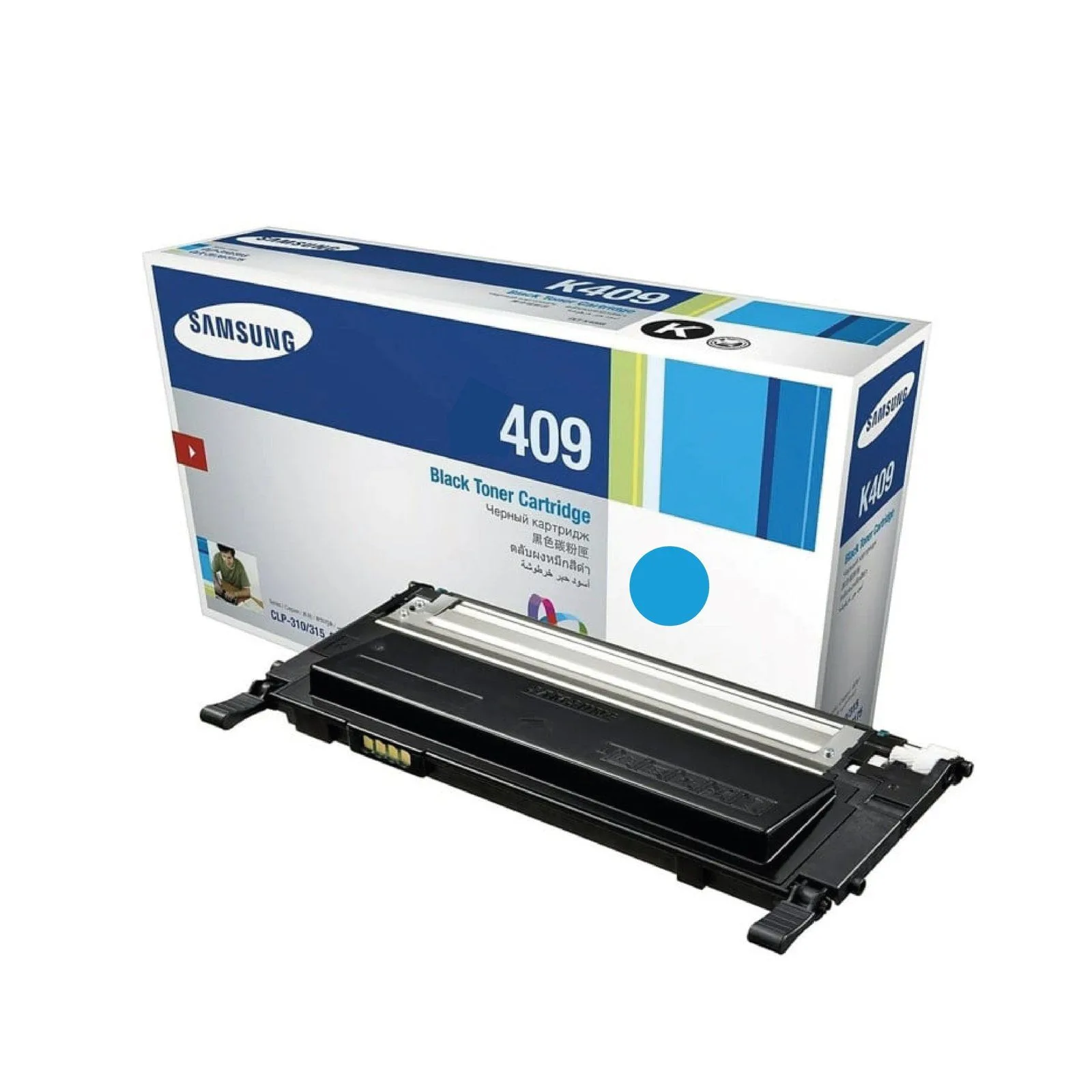 Samsung CLT-P409 Cyan Original Laser Toner Cartridge