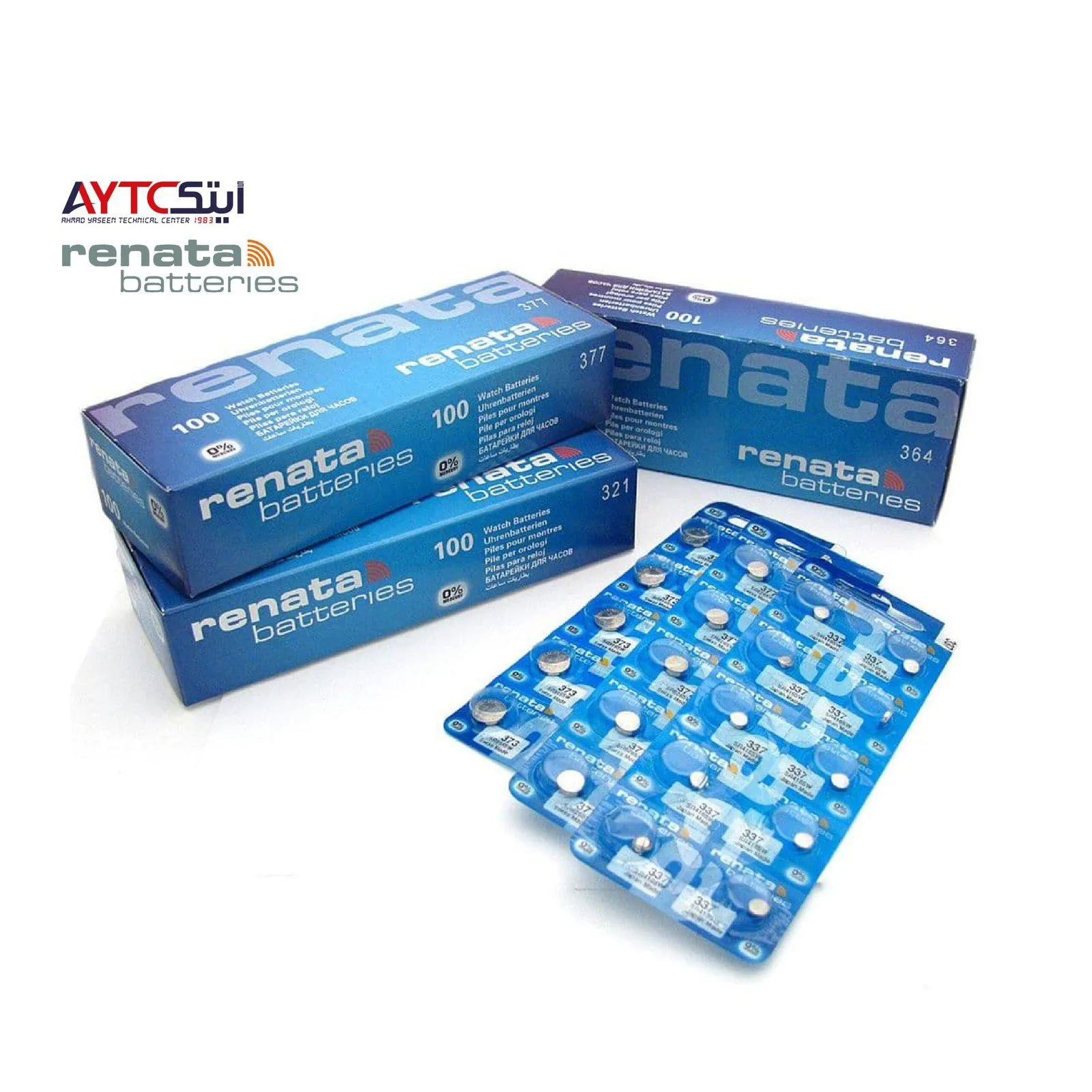RENATA 377 SR626SW Silver Oxide Watch Batteries 1.55V