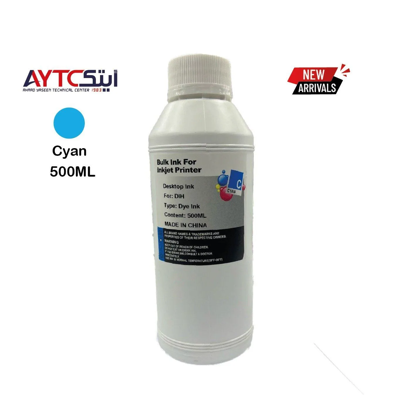 Cyan Bulk 500ML Refill Dye Based Ink Use For Inkjet Printer