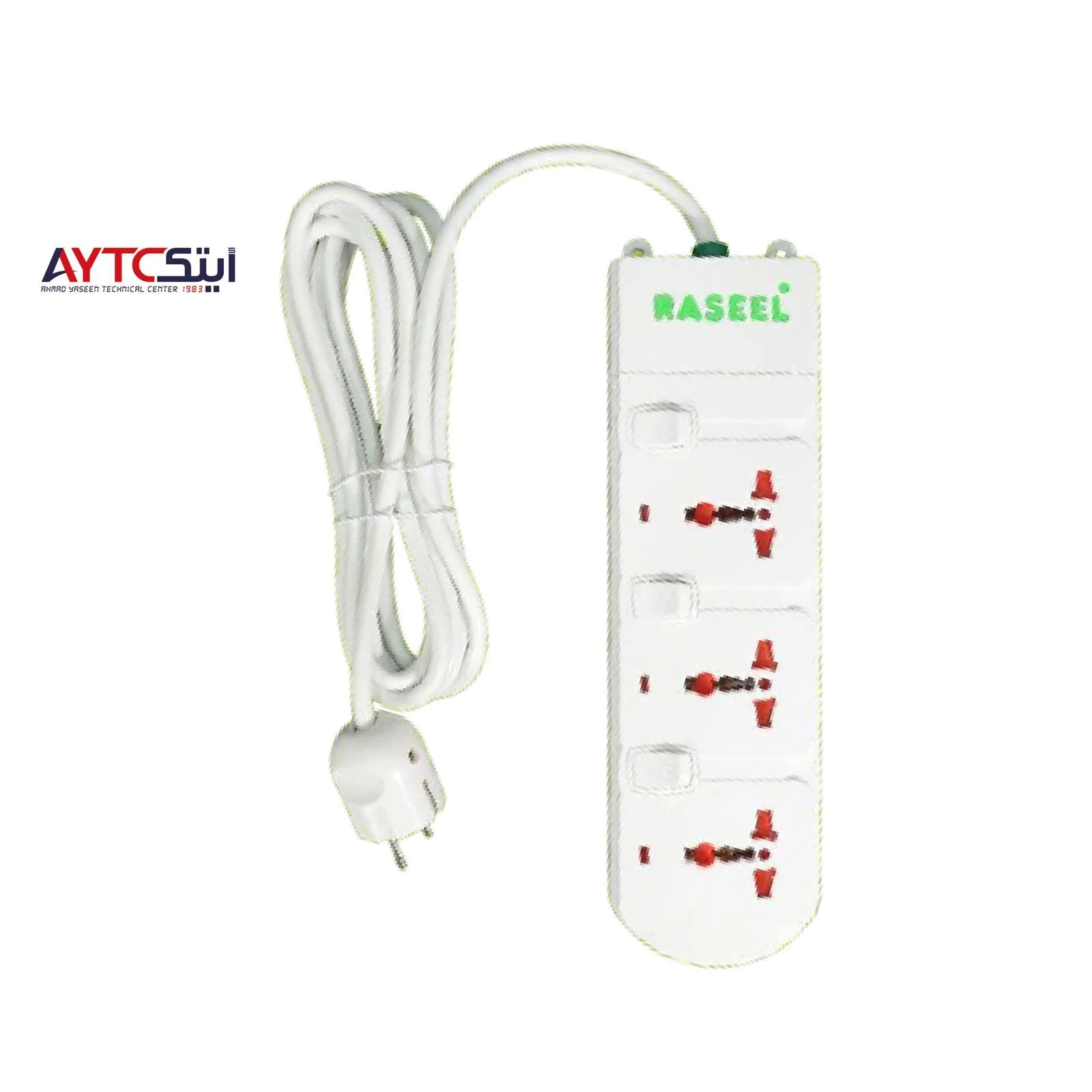 Raseel UK Power Strip 3-Universal Socket 16A - 3m Length